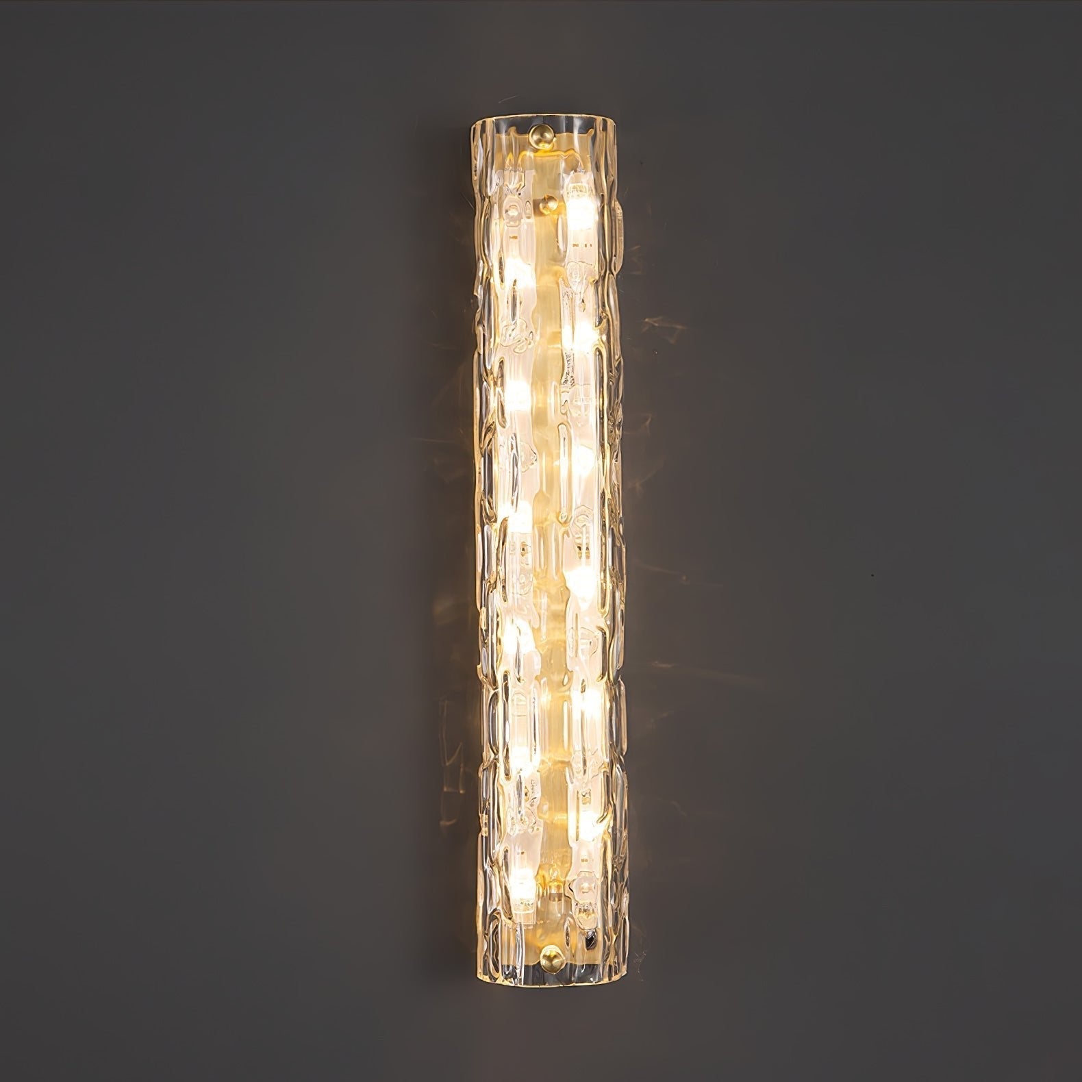 Bexley Brass Glass Glam Wall Lamp