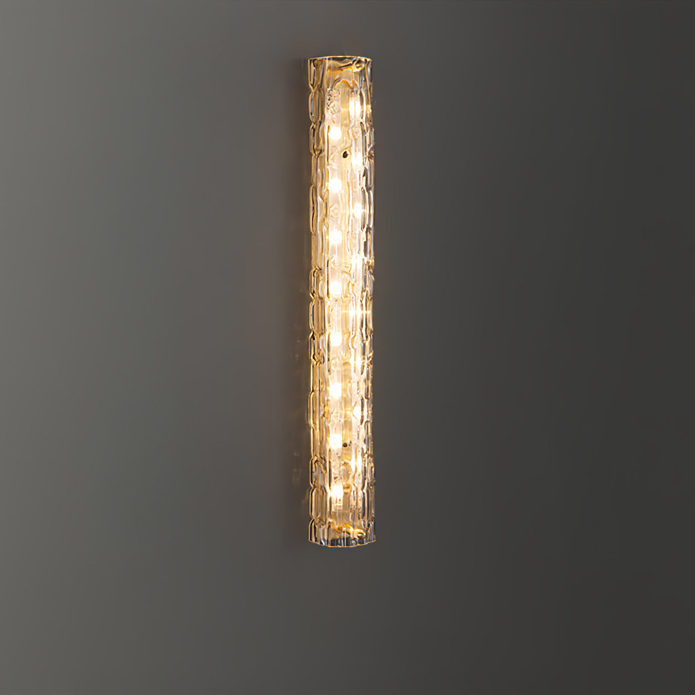 Bexley Brass Glass Glam Wall Lamp