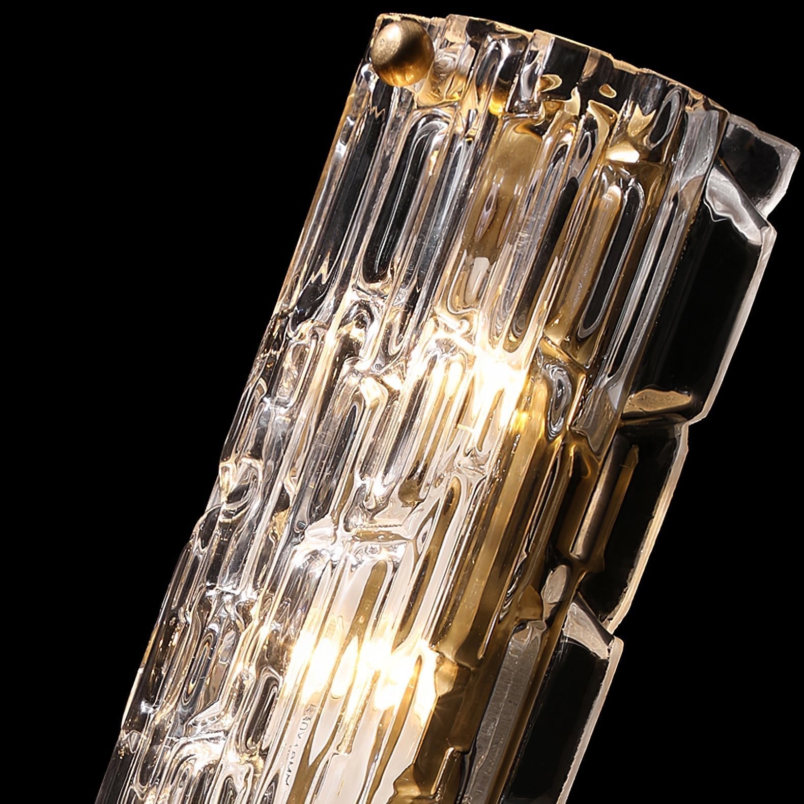 Bexley Brass Glass Glam Wall Lamp