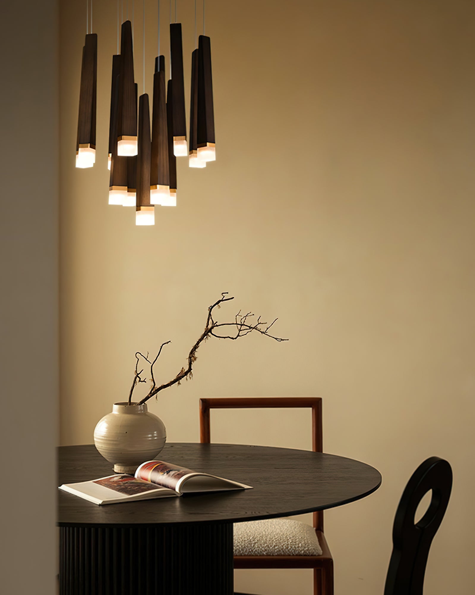 Sylielle Firewood Stick Wood Chandelier