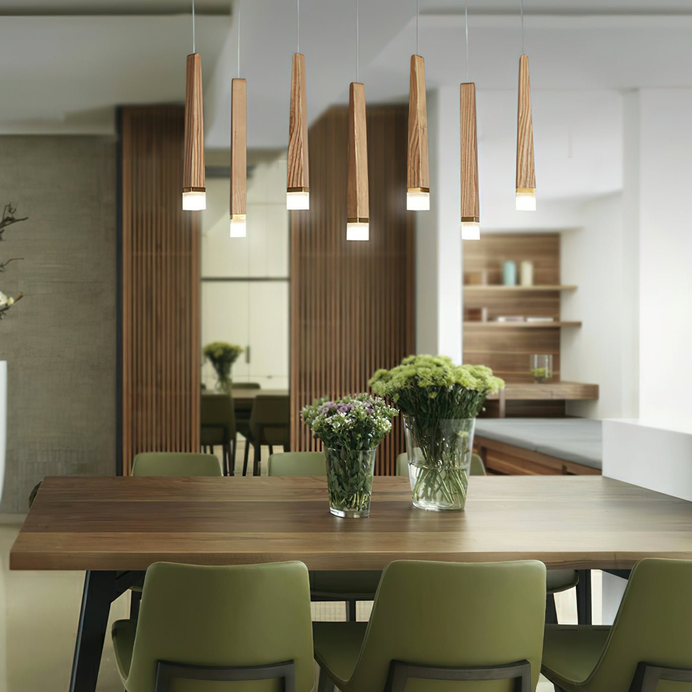 Sylielle Firewood Stick Wood Chandelier