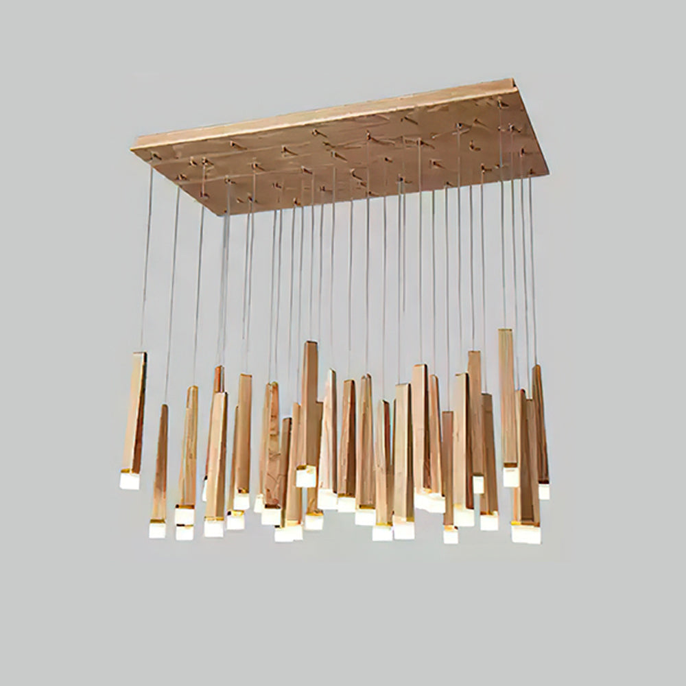 Sylielle Firewood Stick Wood Chandelier