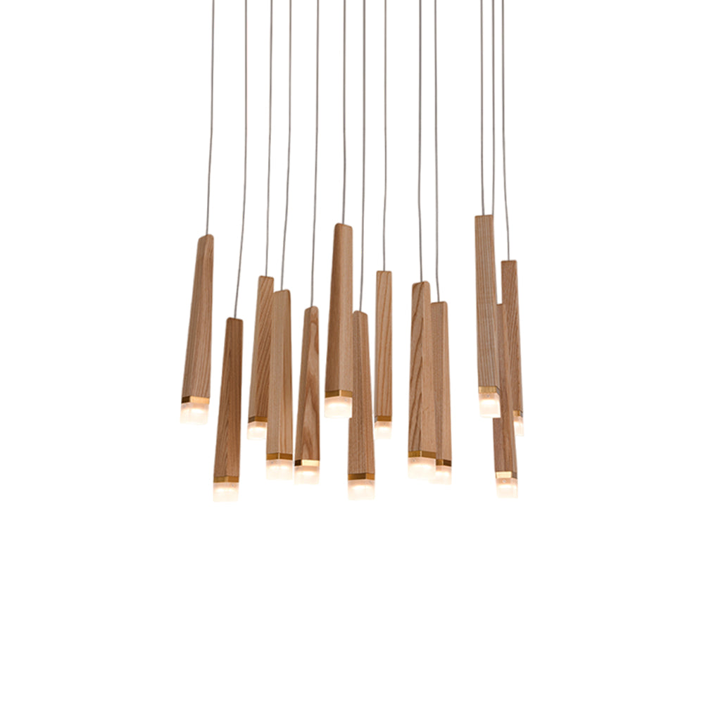 Sylielle Firewood Stick Wood Chandelier