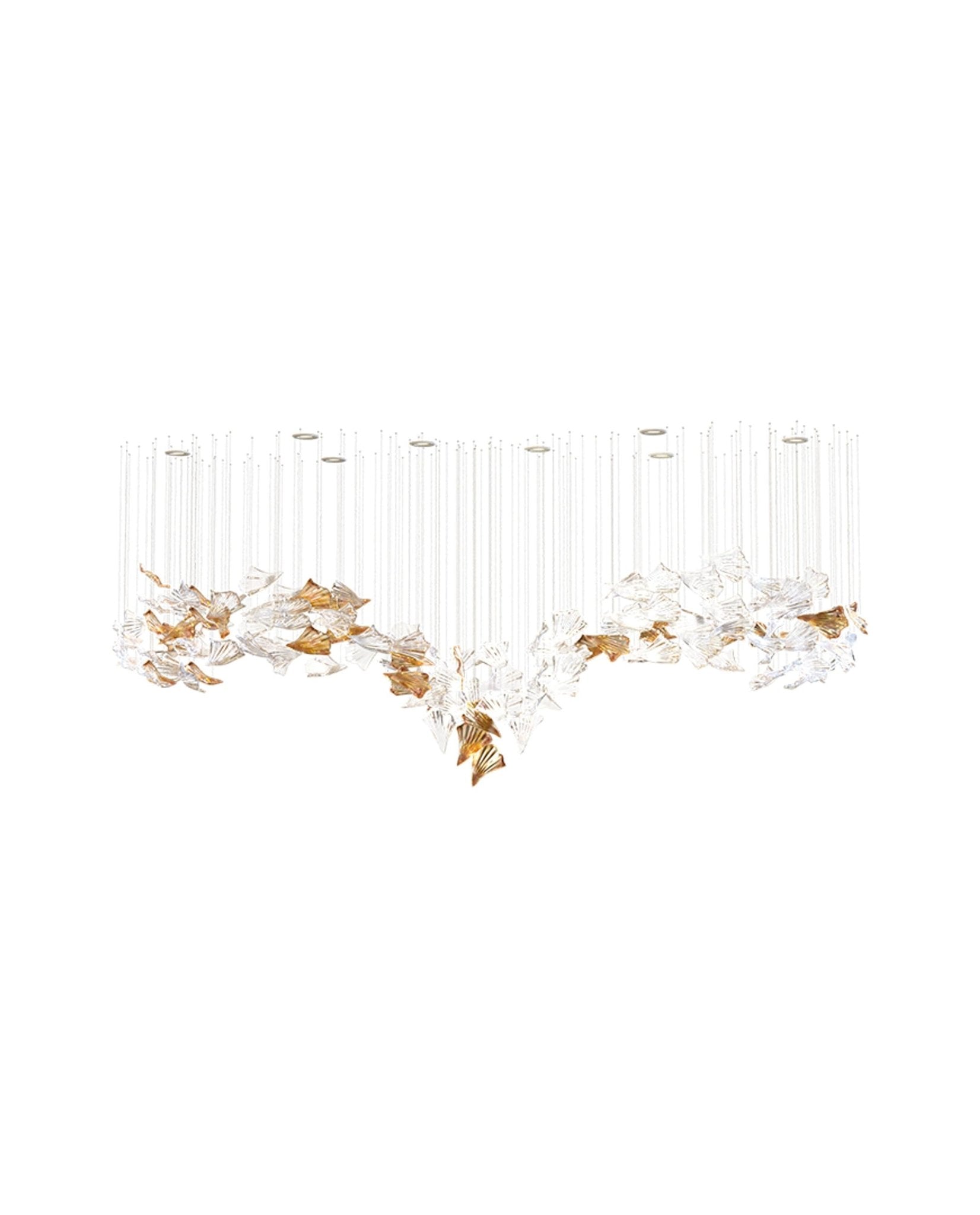 Elmiros Petal Glass Chandelier