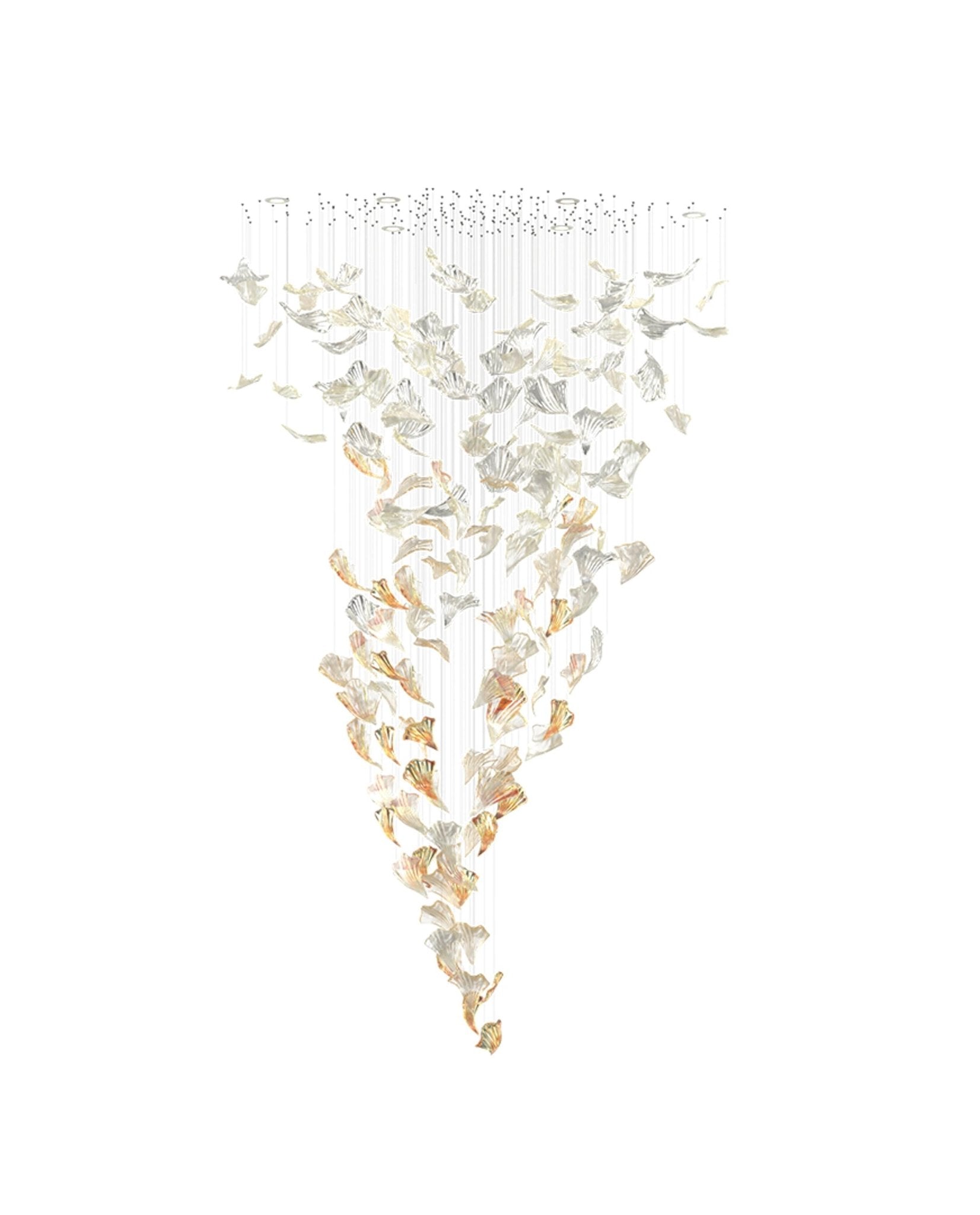 Elmiros Petal Glass Chandelier