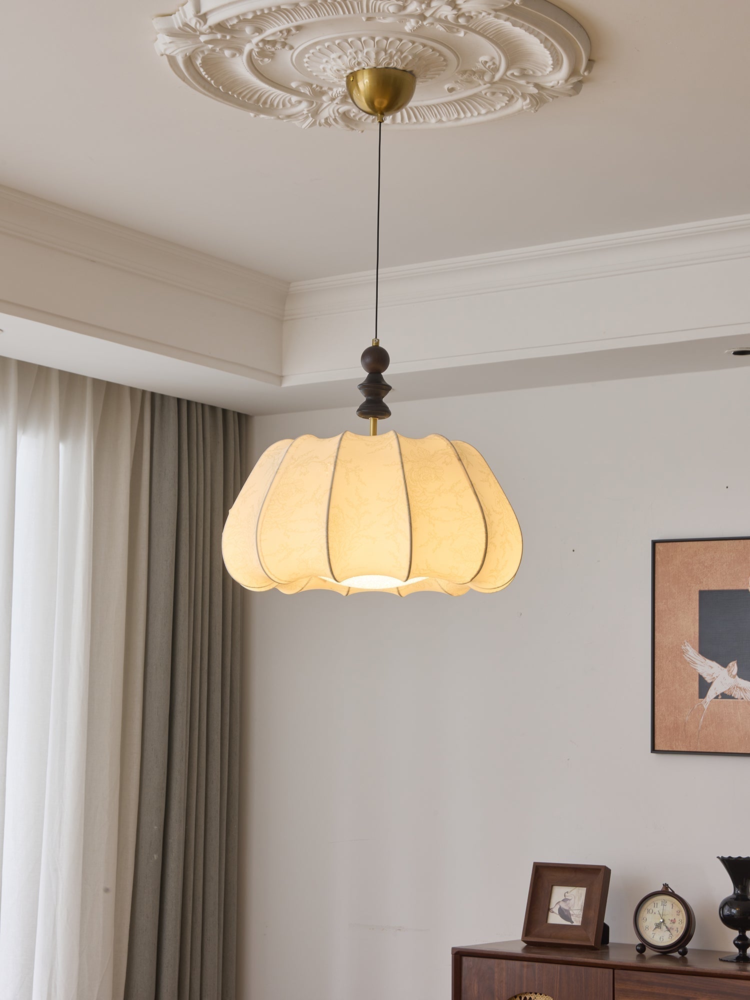 Asolira Elegance Vintage Wood Pendant Lamp