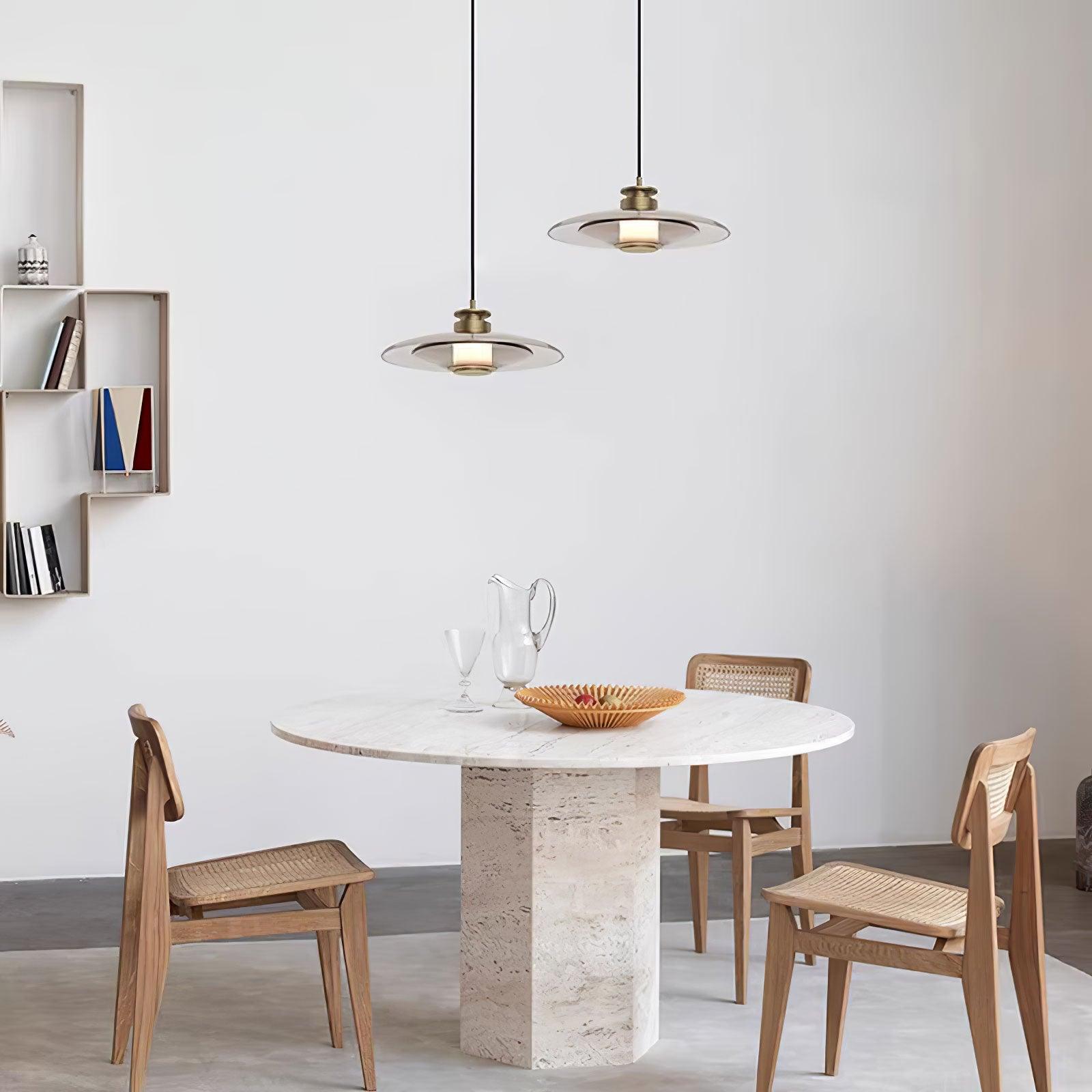 Borian Glass Futuristic Pendant Lamp