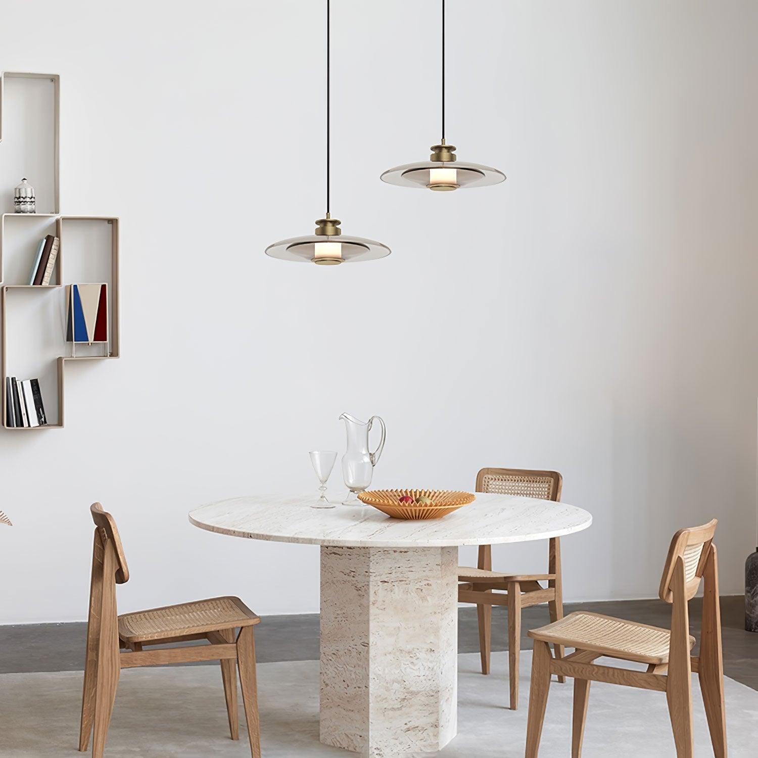 Borian Glass Futuristic Pendant Lamp