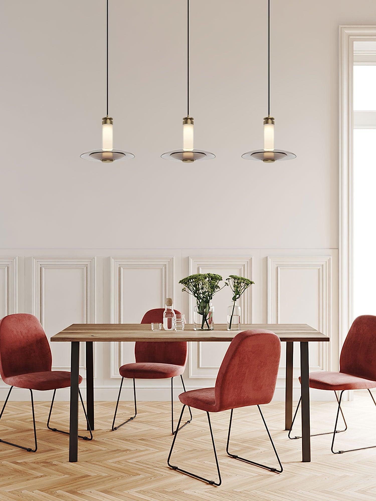 Borian Glass Futuristic Pendant Lamp