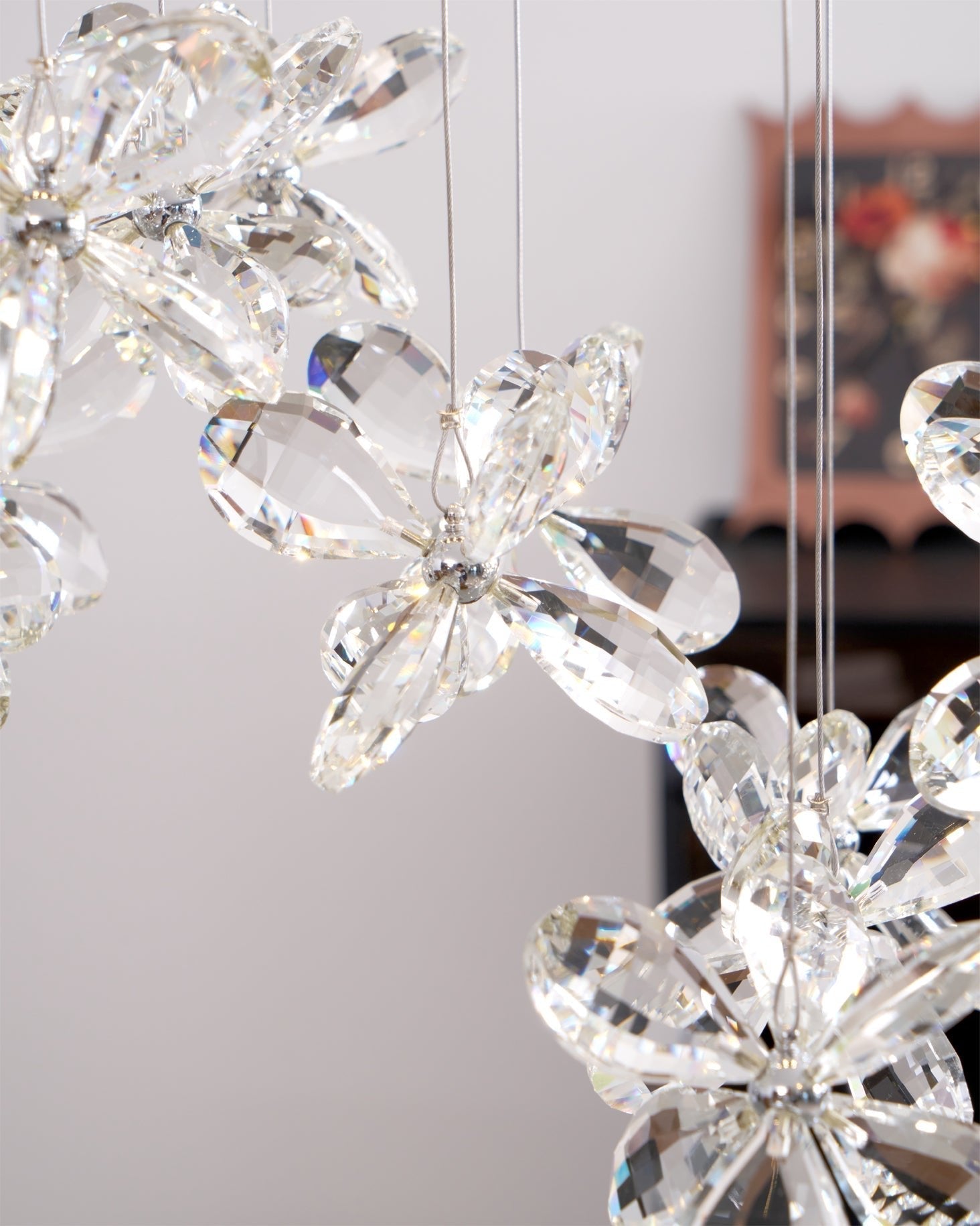 Dune Chandelier Crystal Butterfly Floral Cluster