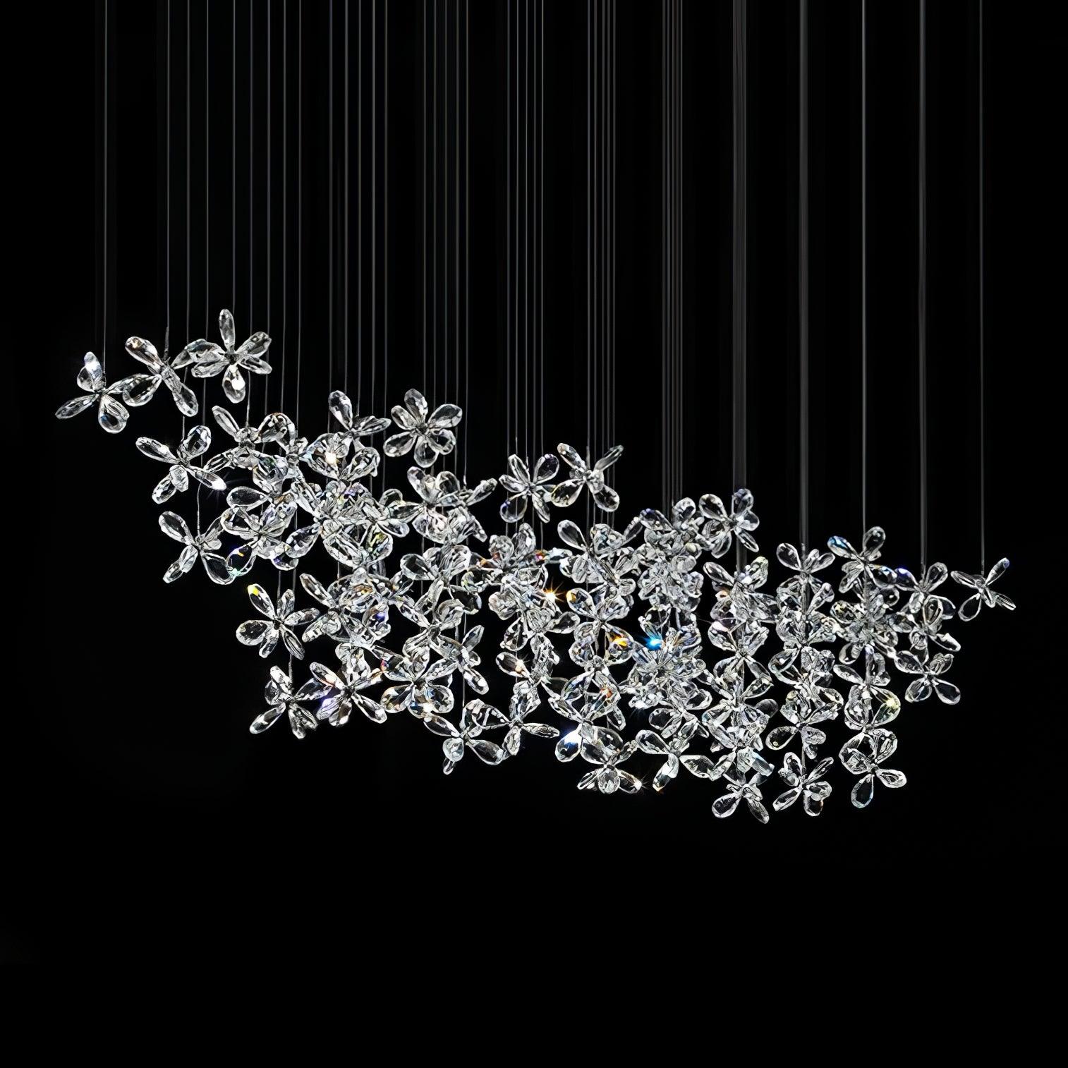 Dune Chandelier Crystal Butterfly Floral Cluster