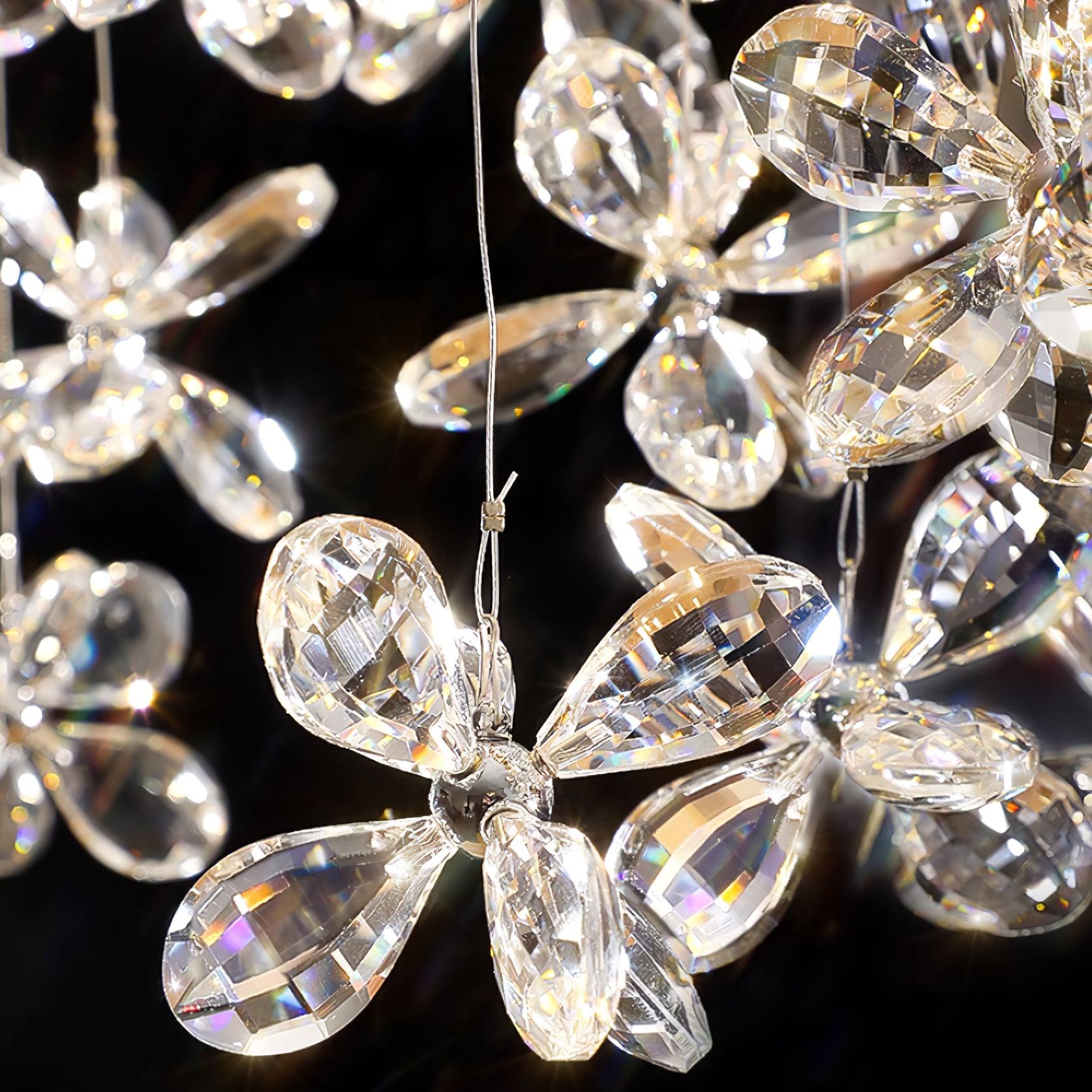 Dune Chandelier Crystal Butterfly Floral Cluster