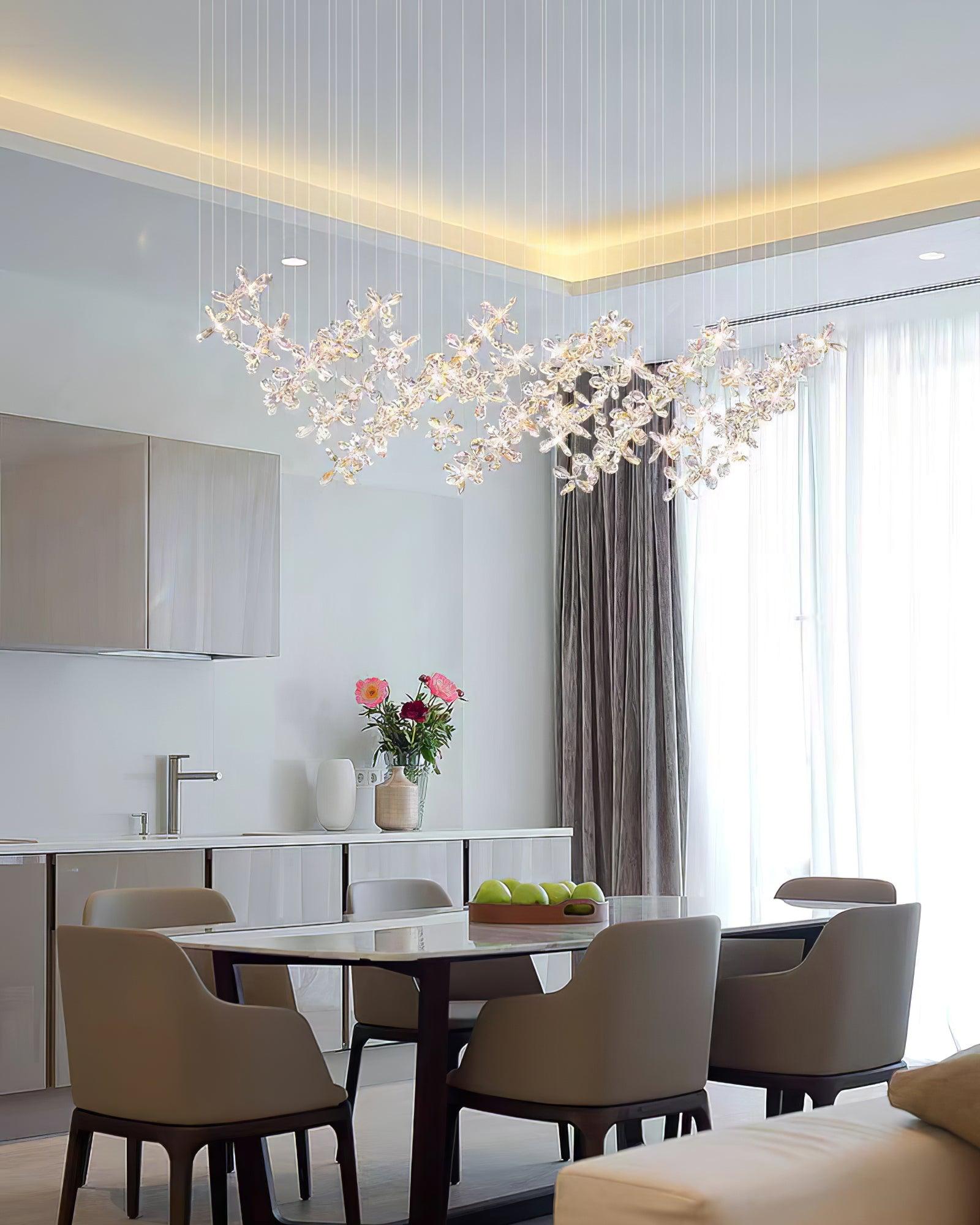 Dune Chandelier Crystal Butterfly Floral Cluster