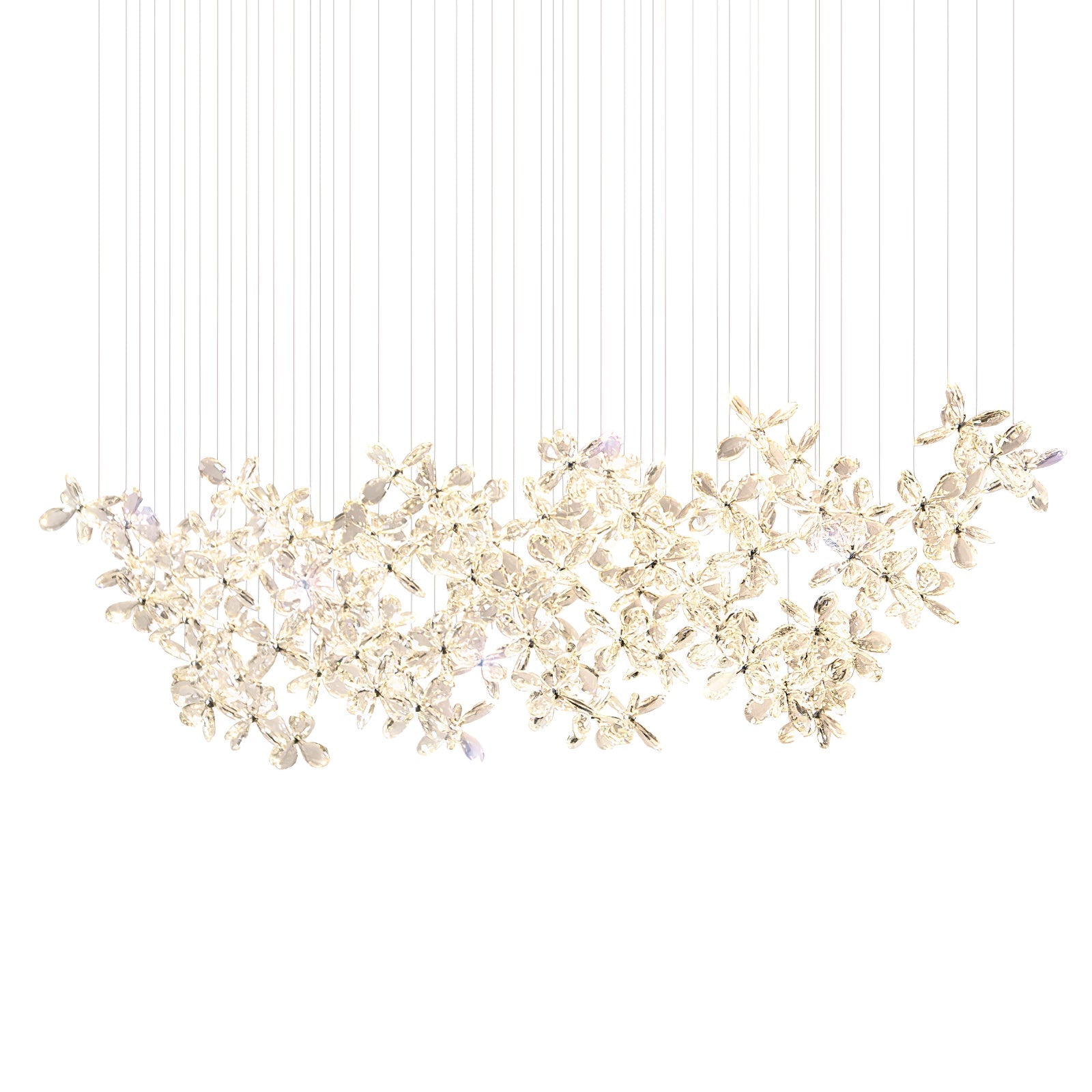 Dune Chandelier Crystal Butterfly Floral Cluster