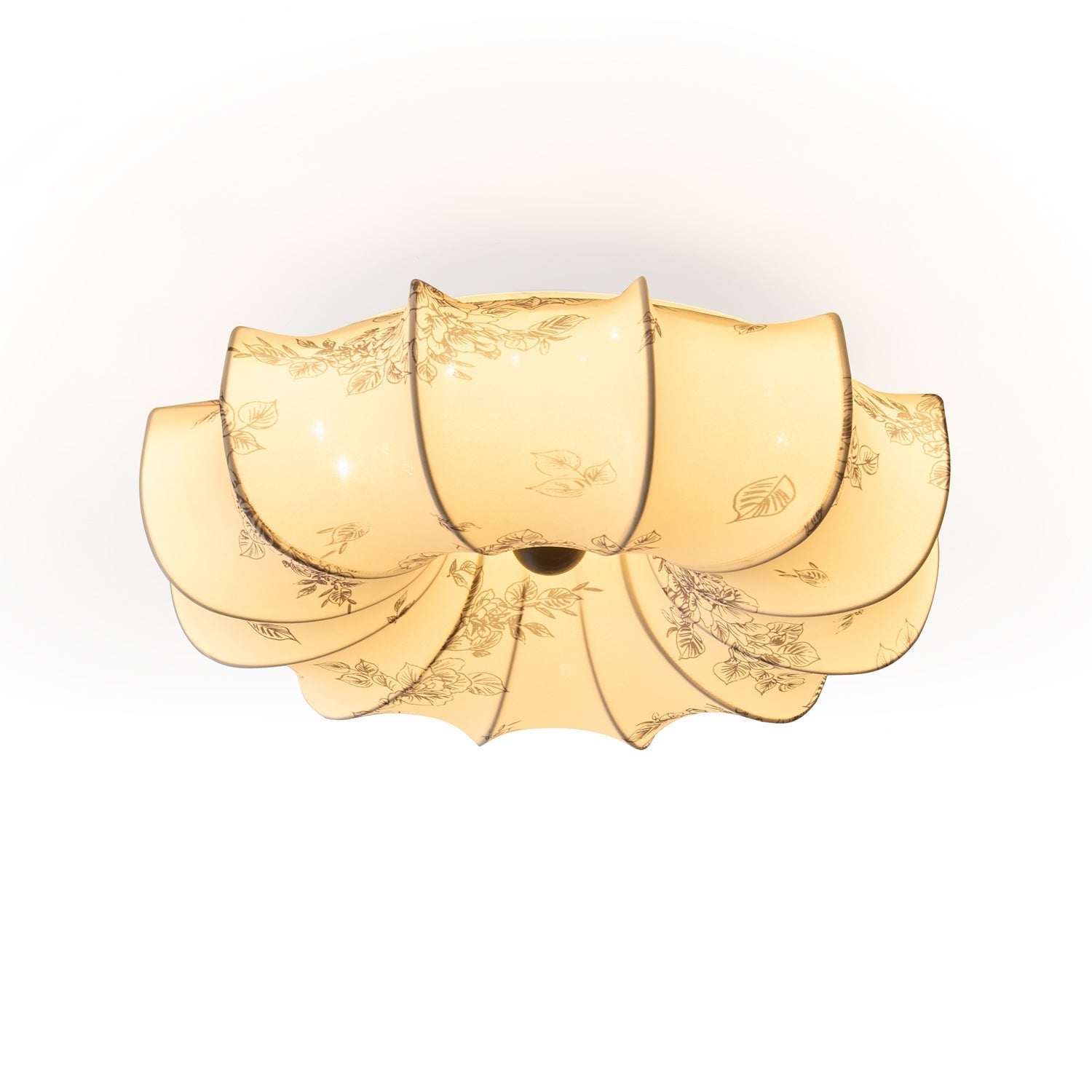 Vivaria Premium Nordic Art Wood Fabric Ceiling Light