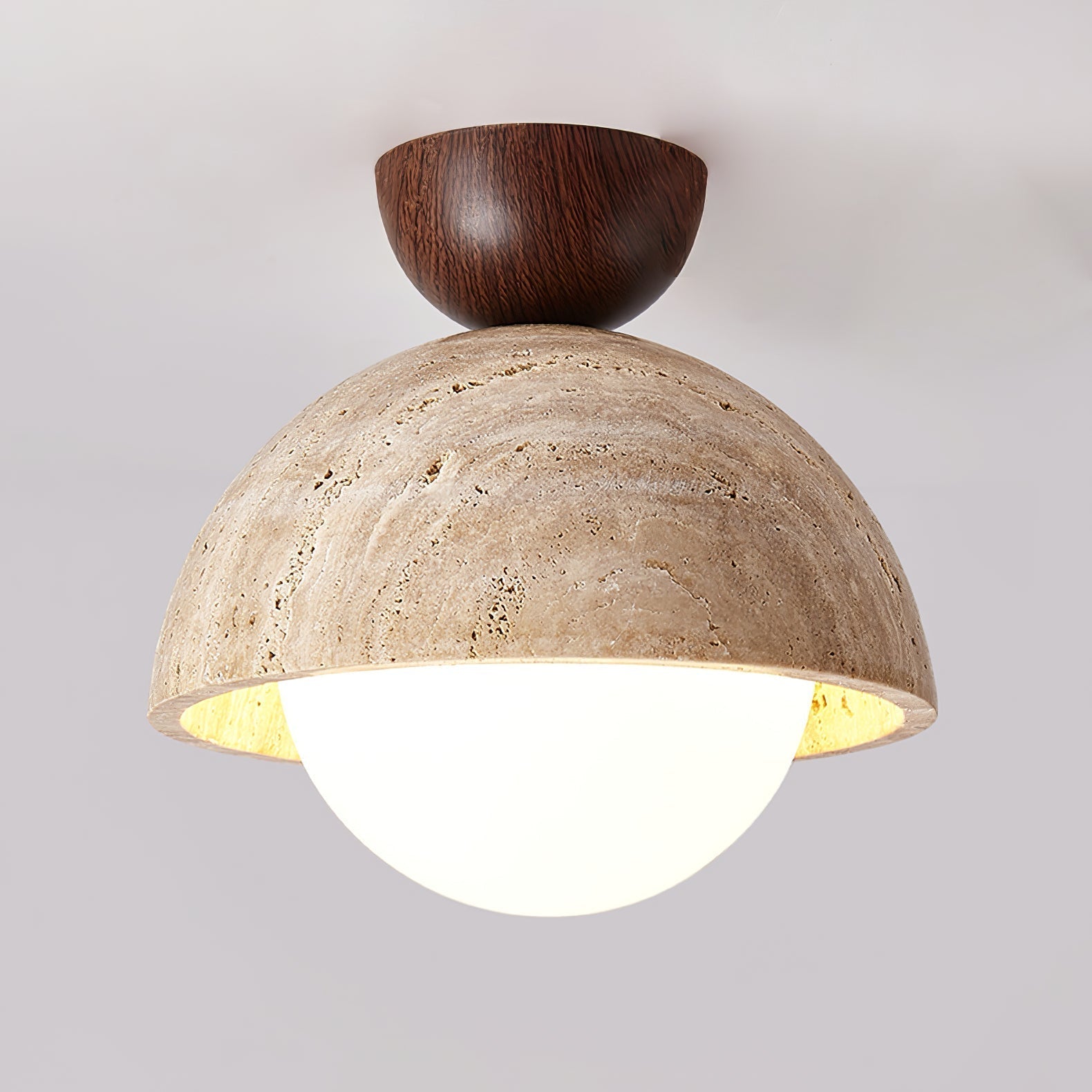 Solana Travertine Ceiling Light