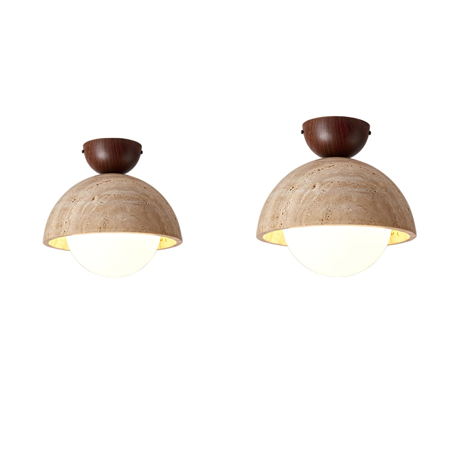 Solana Travertine Ceiling Light