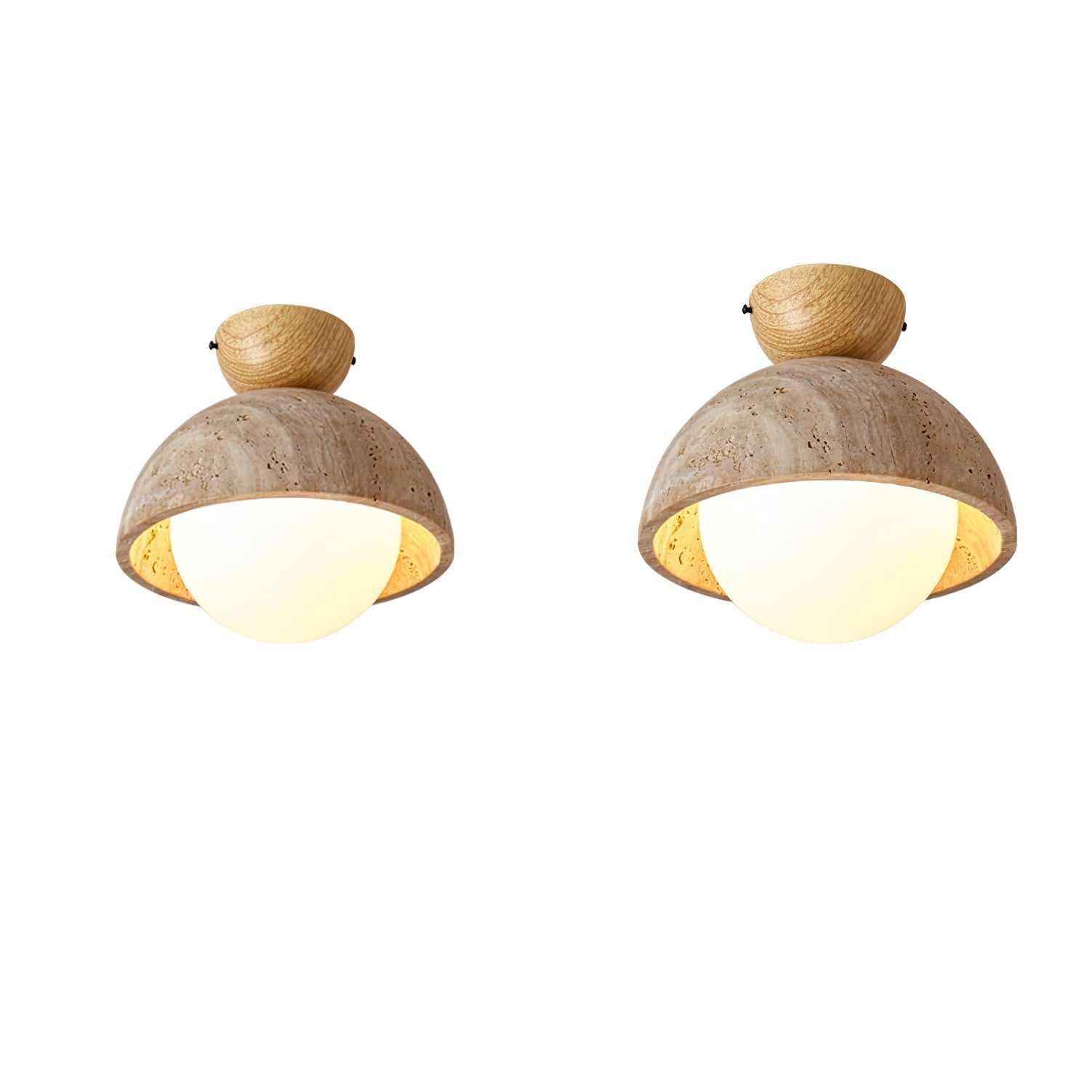 Solana Travertine Ceiling Light
