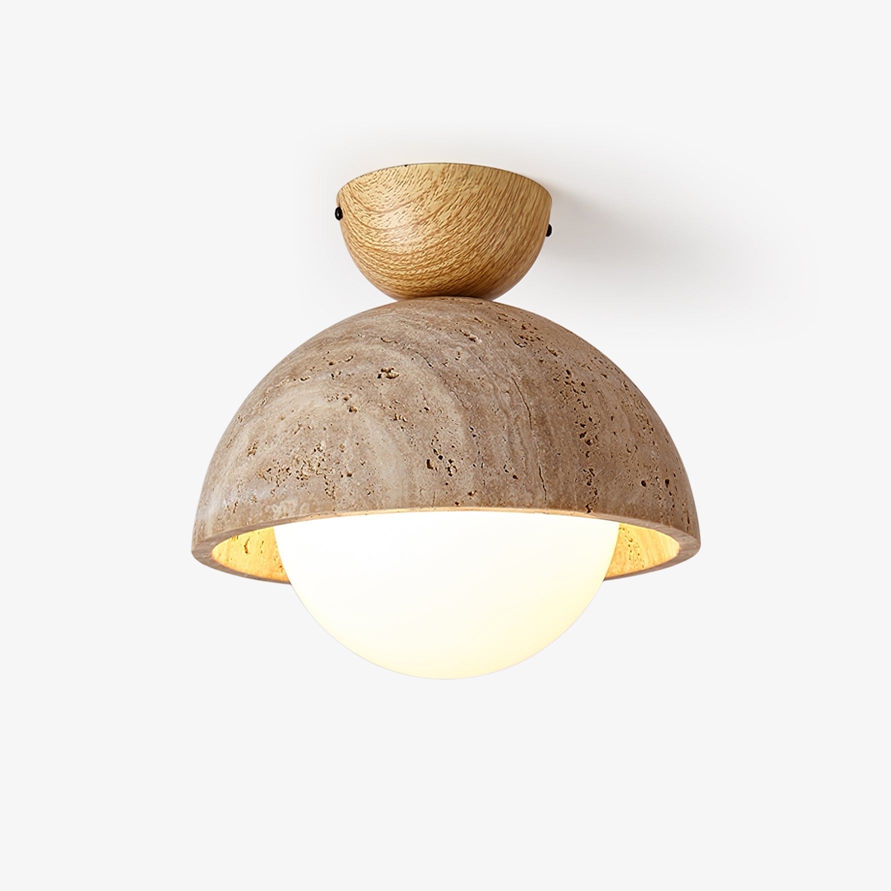 Solana Travertine Ceiling Light