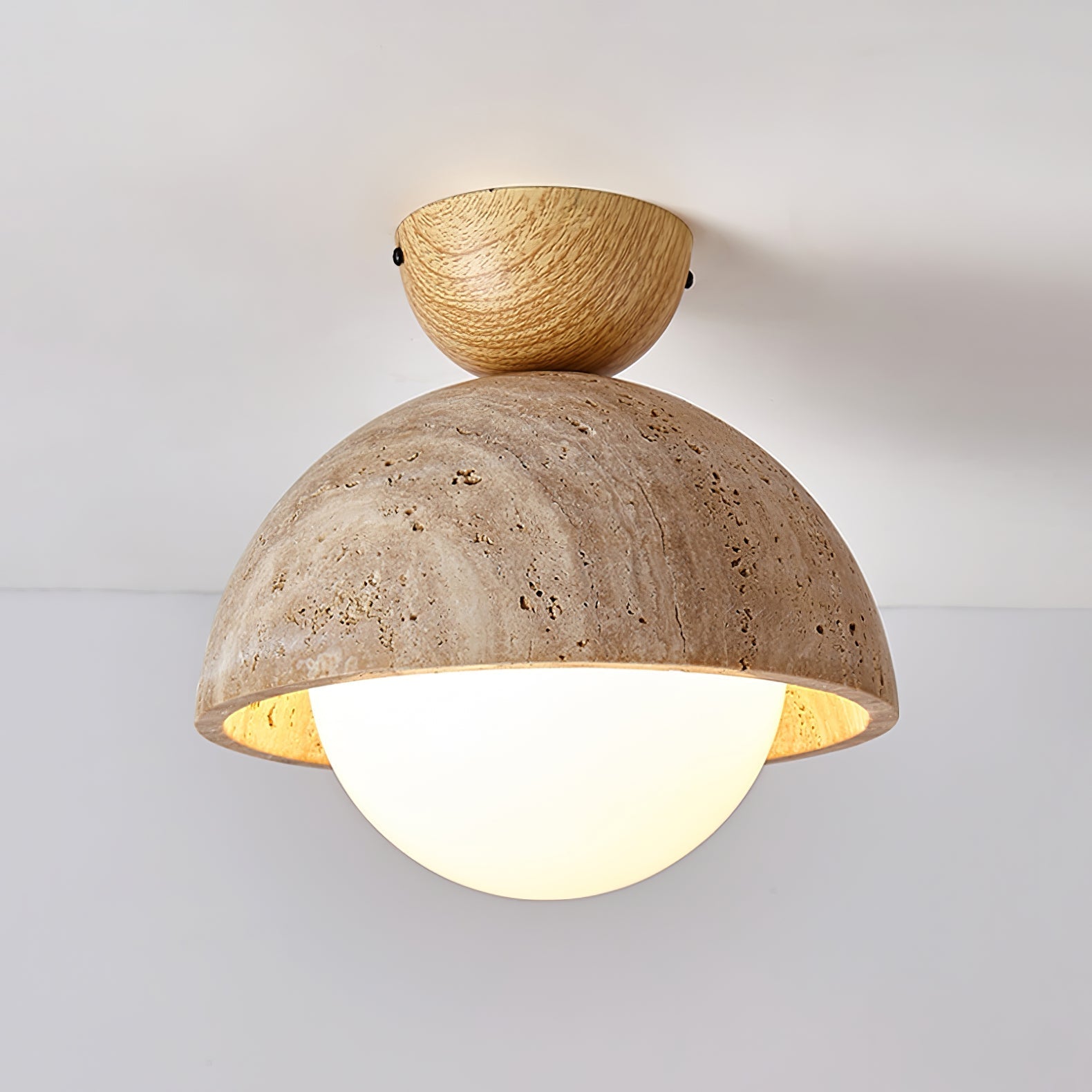 Solana Travertine Ceiling Light