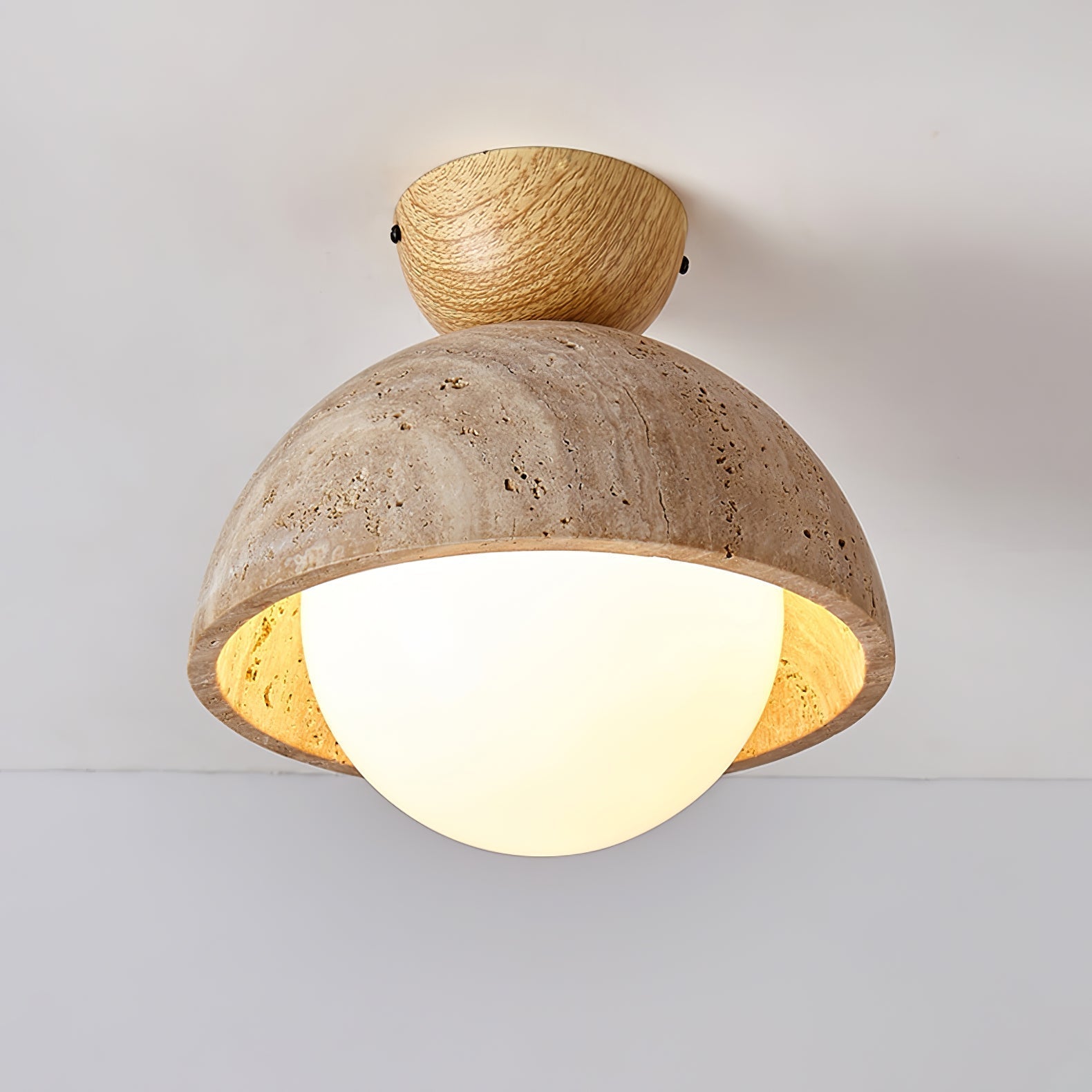 Solana Travertine Ceiling Light