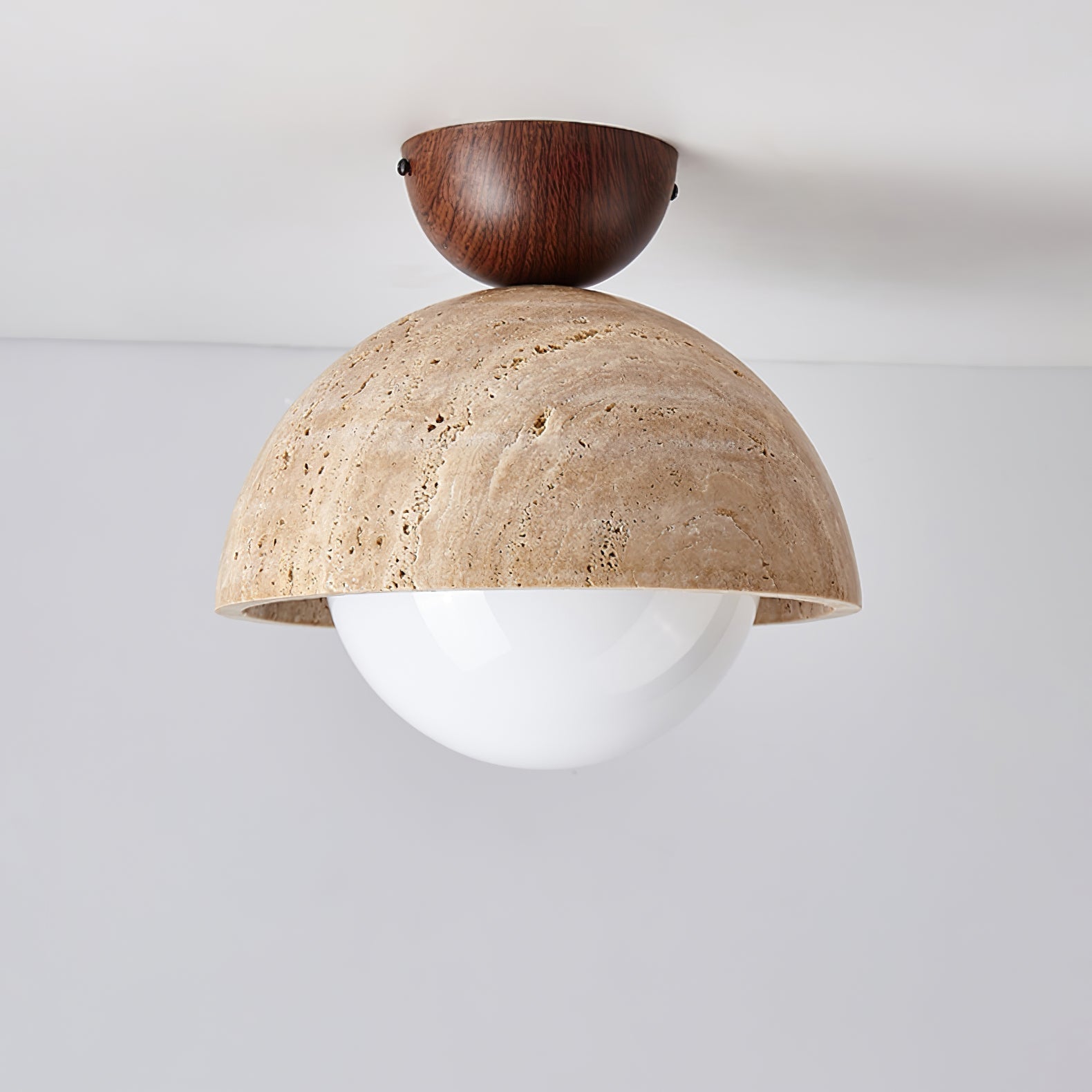 Solana Travertine Ceiling Light