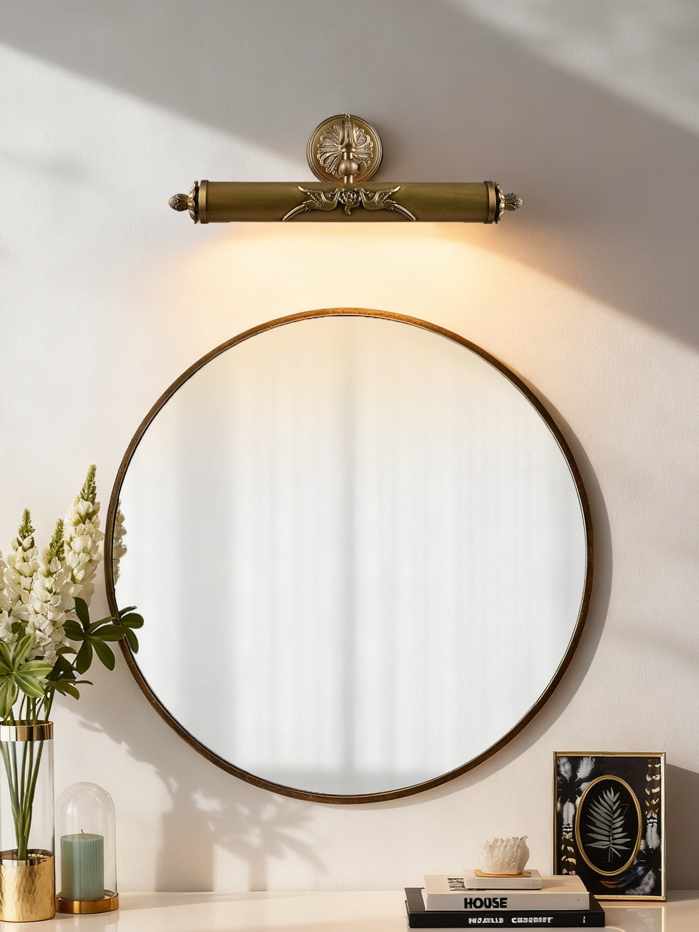 Casuaria Beam Brass Wall Light