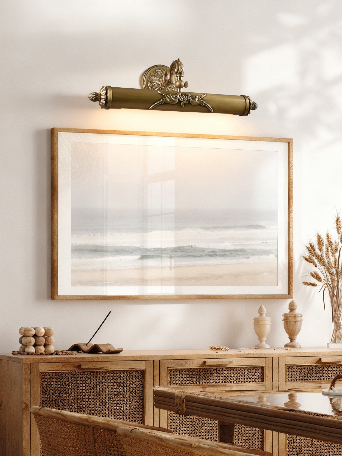 Casuaria Beam Brass Wall Light