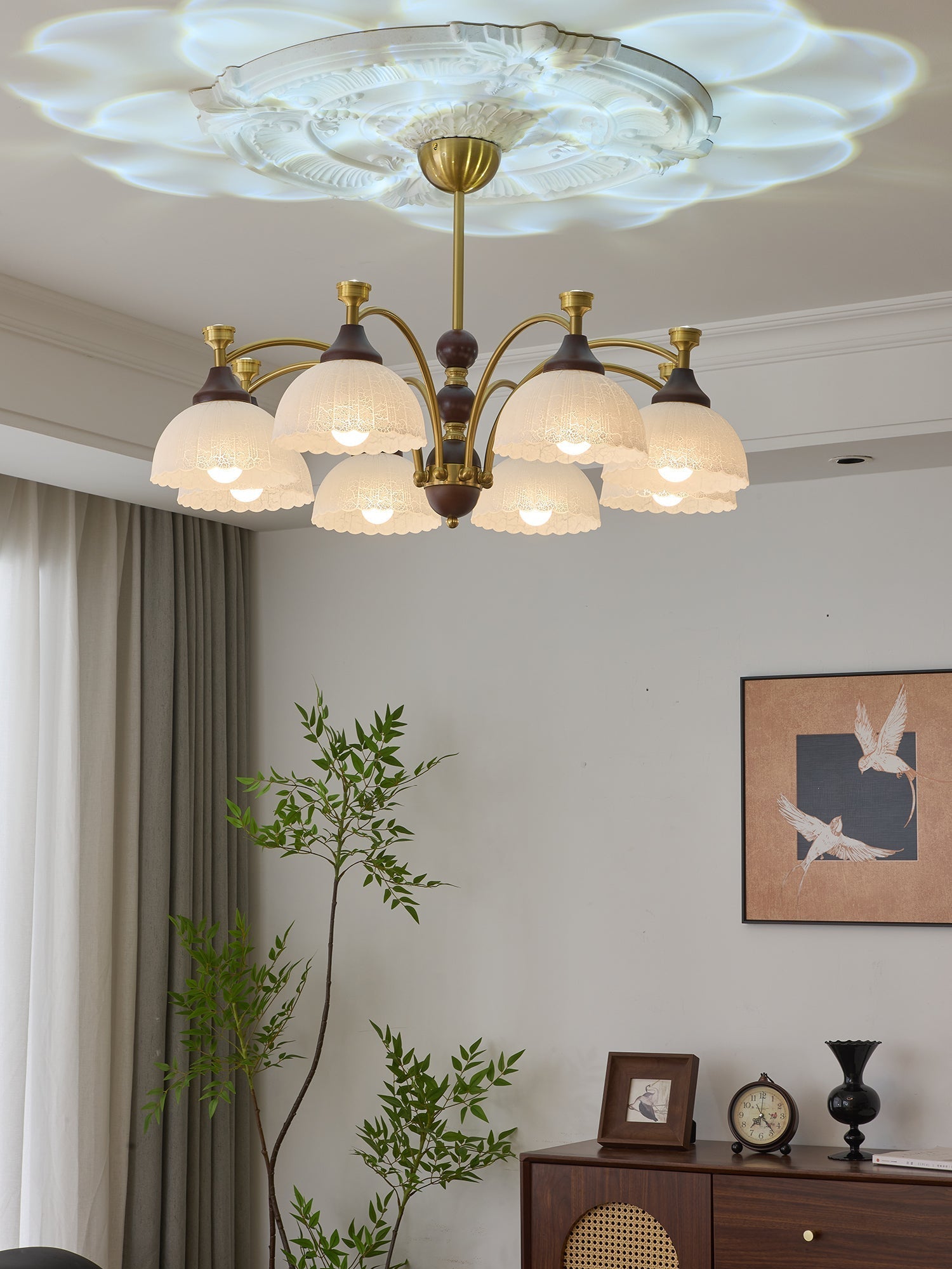 Vosolir Traditional Elegance Wood Chandelier
