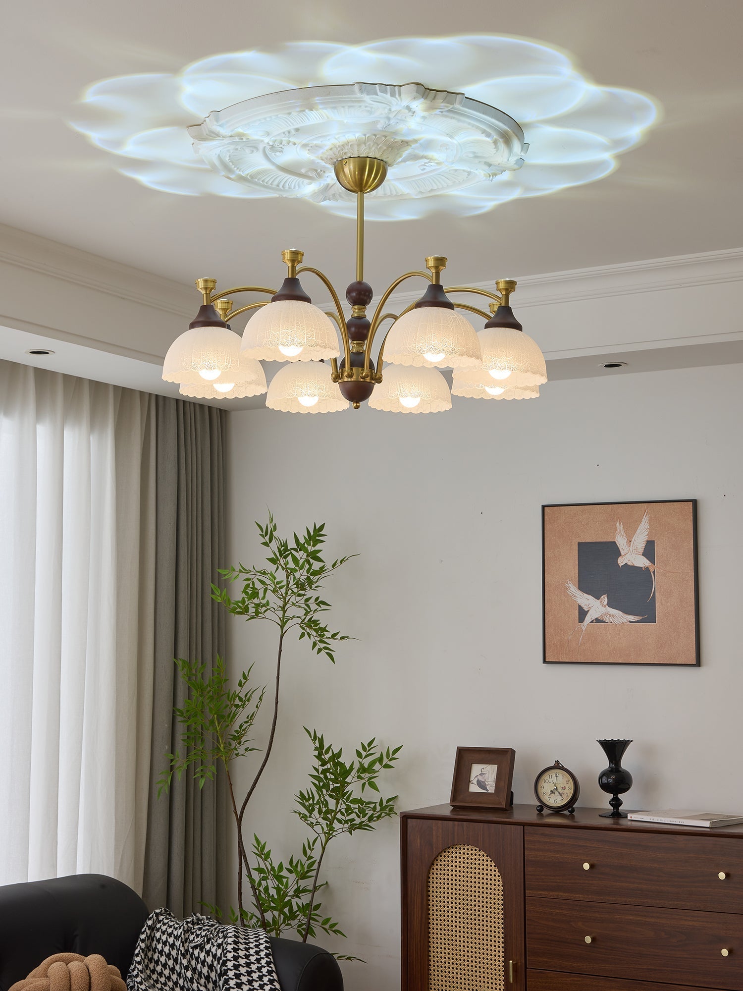 Vosolir Traditional Elegance Wood Chandelier