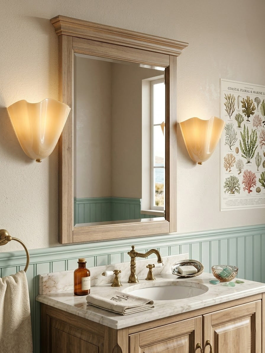Fiorahaven Flower Glass Indoor Wall Light