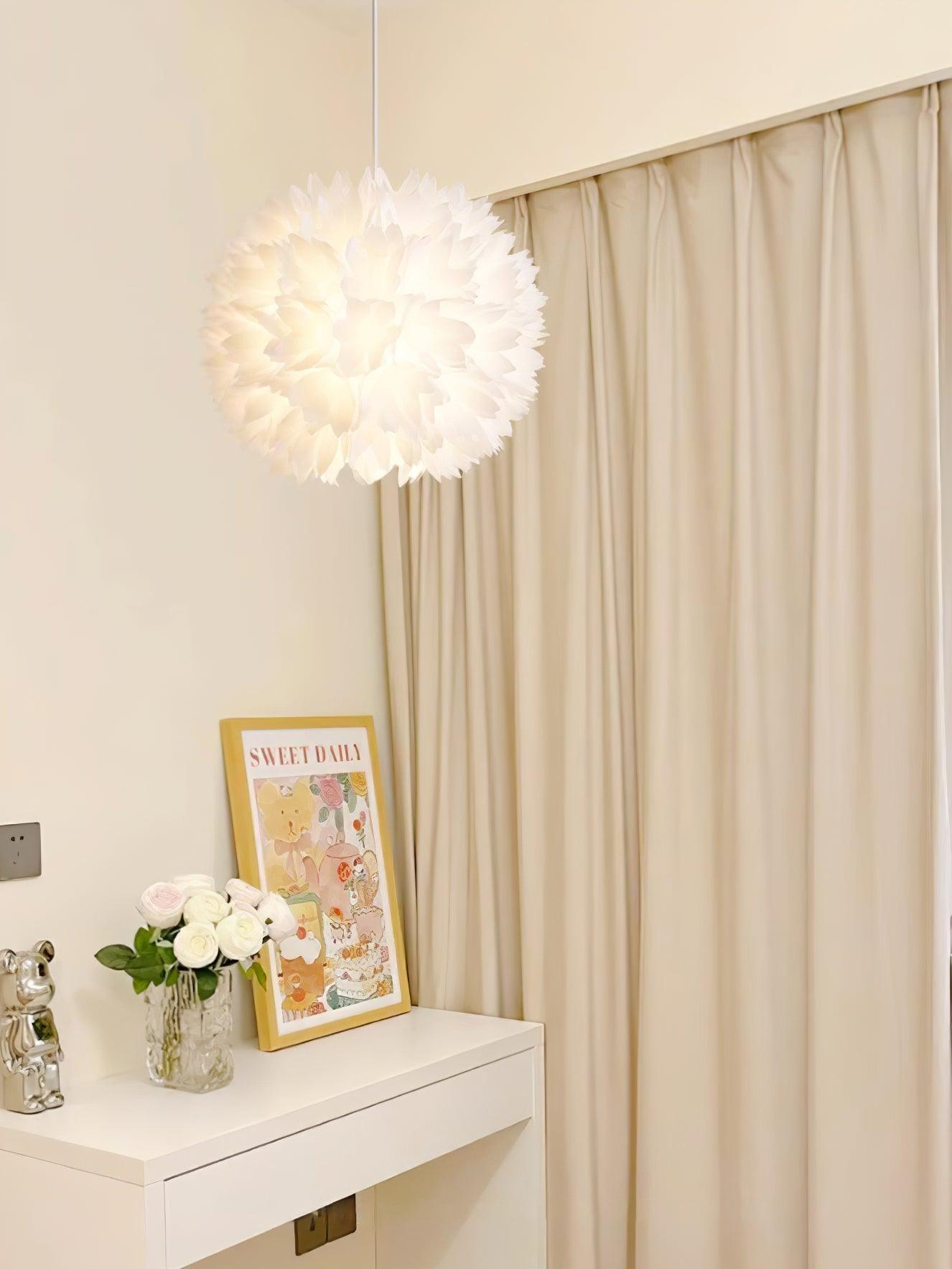 Renuiella Nordic Art Flowers Ball Pendant Light