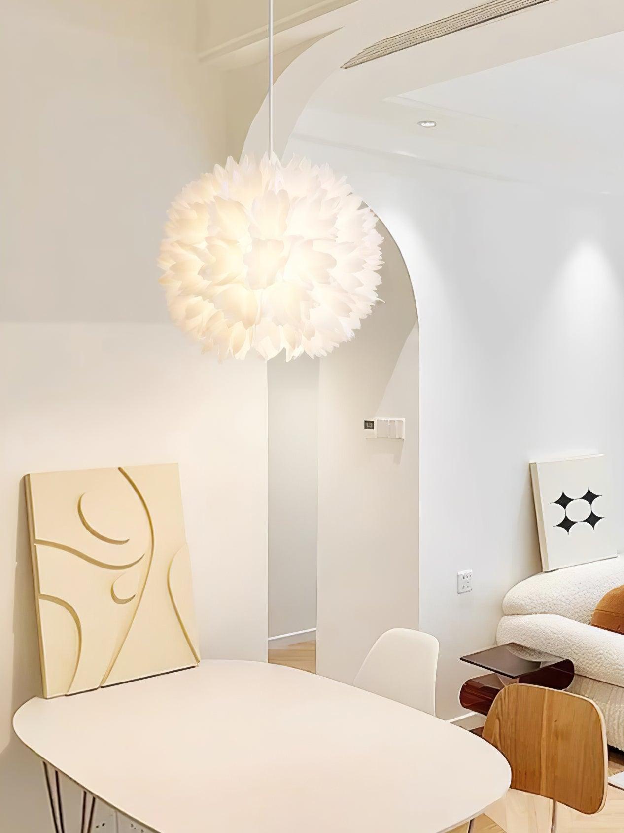Renuiella Nordic Art Flowers Ball Pendant Light