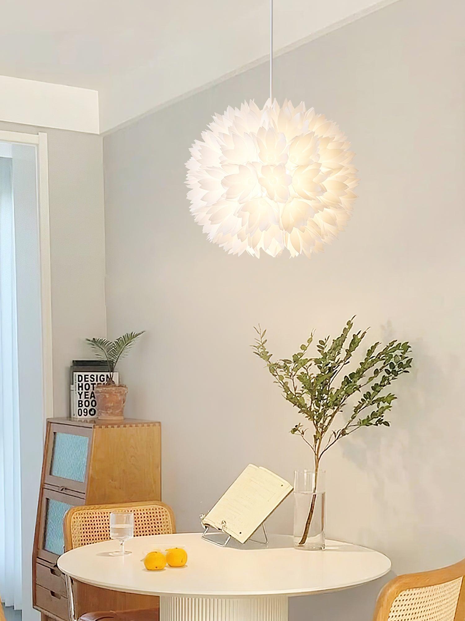 Renuiella Nordic Art Flowers Ball Pendant Light