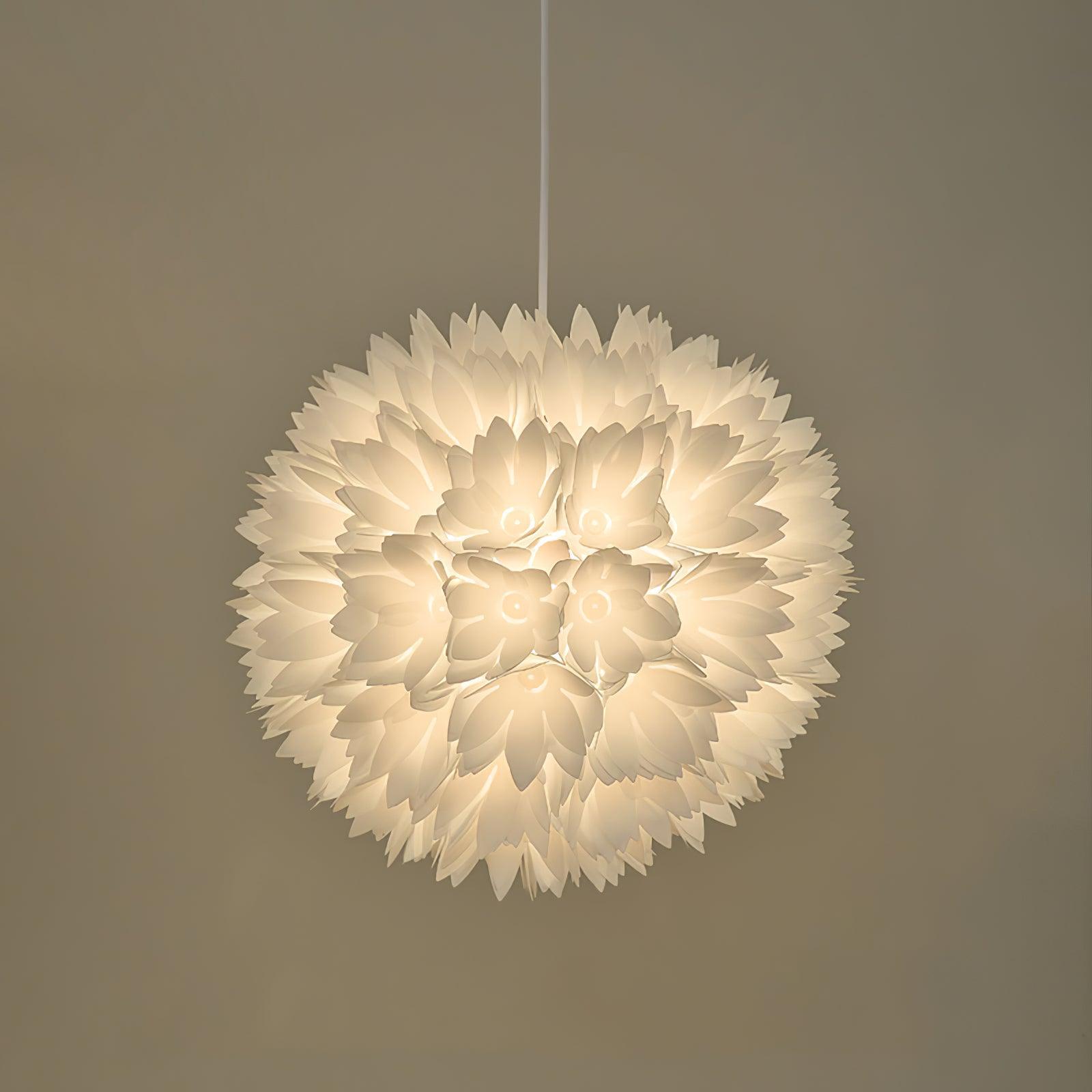 Renuiella Nordic Art Flowers Ball Pendant Light