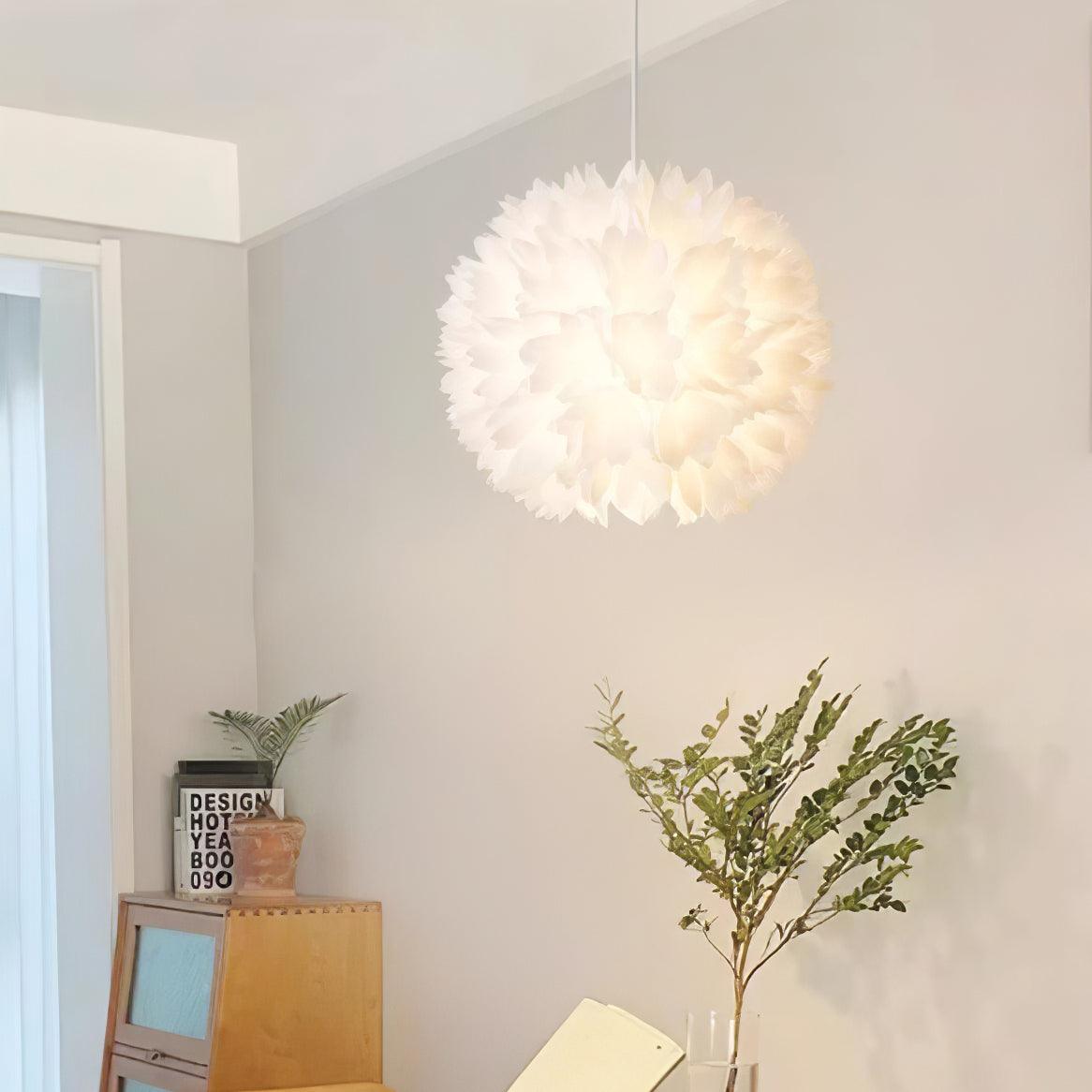 Renuiella Nordic Art Flowers Ball Pendant Light