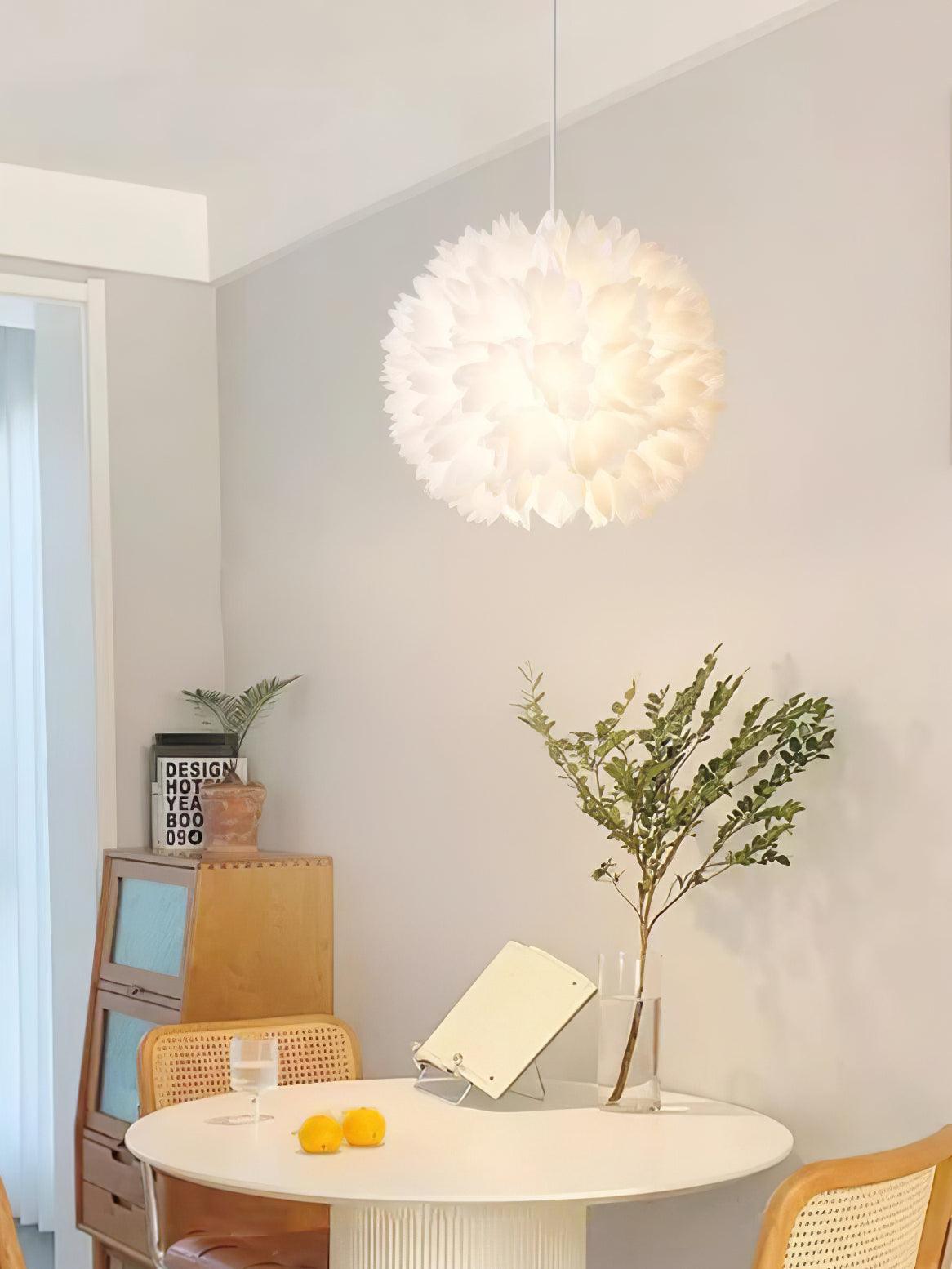 Renuiella Nordic Art Flowers Ball Pendant Light