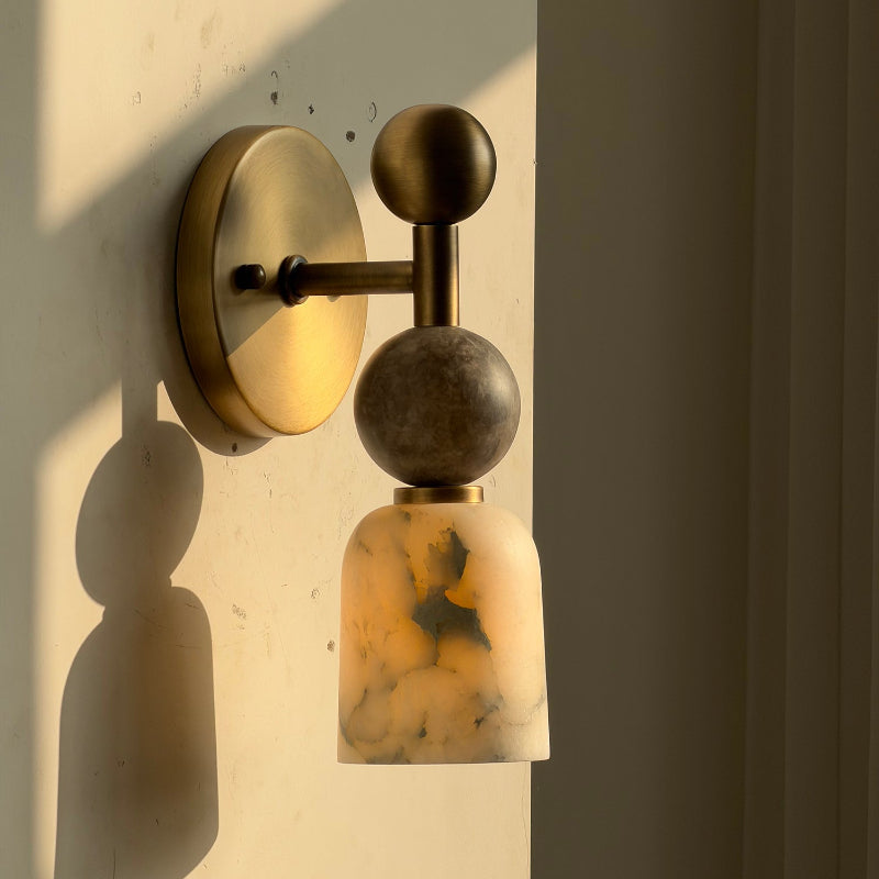 Dovergrove Alabaster Indoor Wall Light