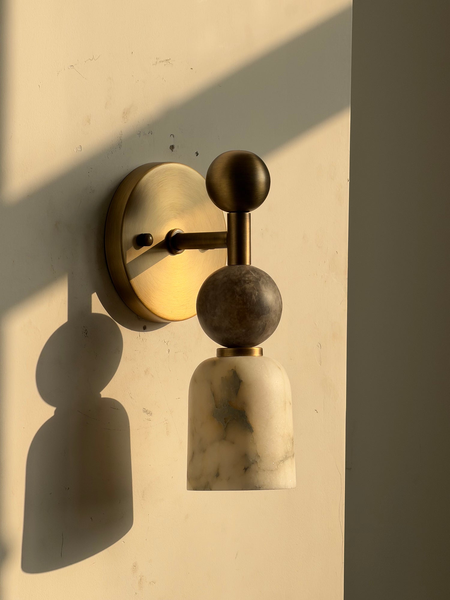 Dovergrove Alabaster Indoor Wall Light
