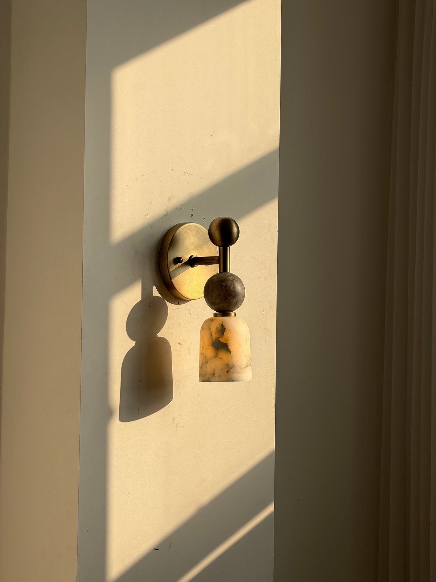 Dovergrove Alabaster Indoor Wall Light