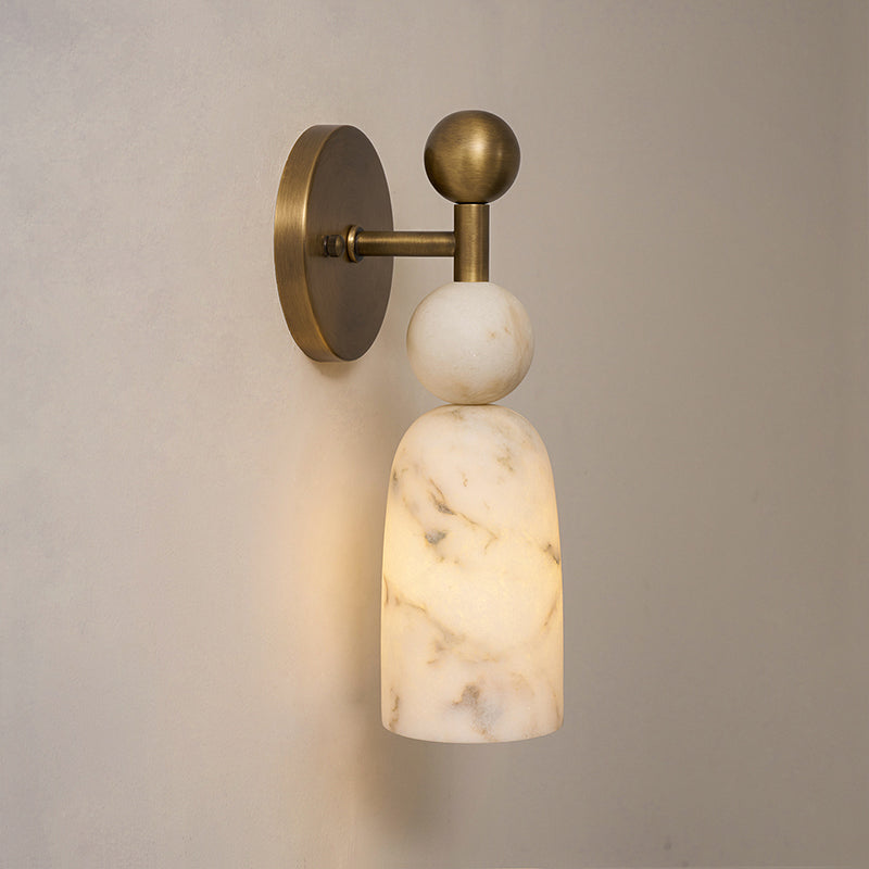 Dovergrove Alabaster Indoor Wall Light