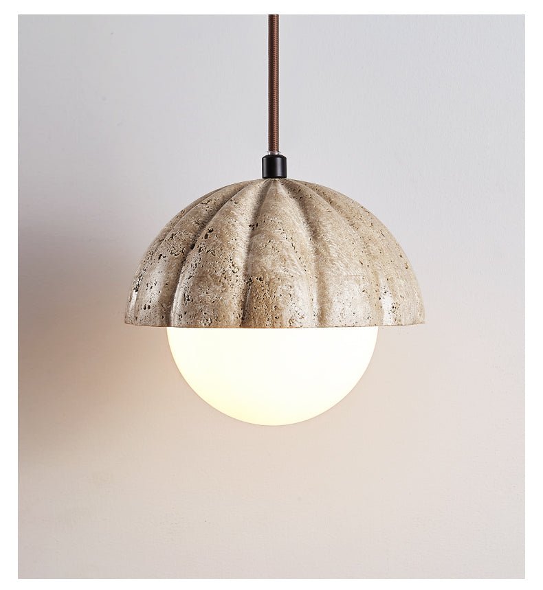 Marovek Fluted Orb Pendant Lamp