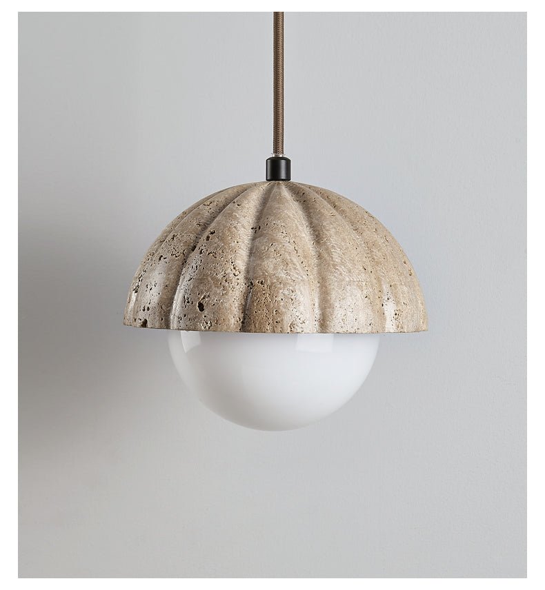 Marovek Fluted Orb Pendant Lamp