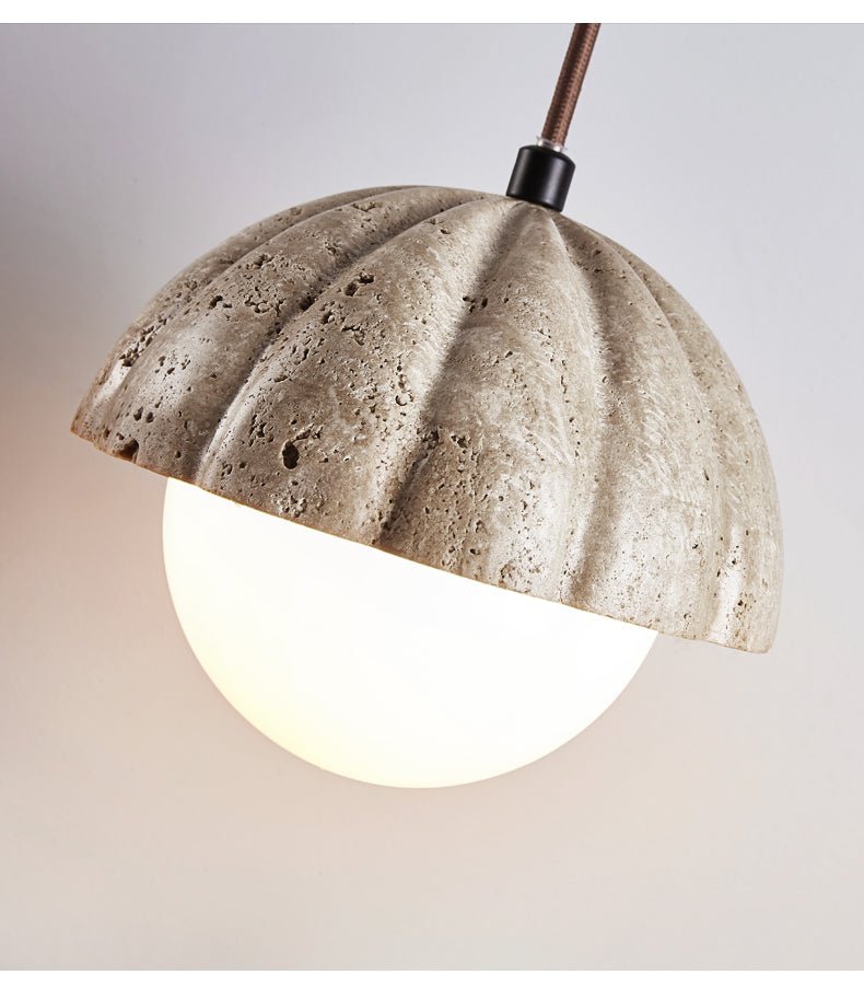 Marovek Fluted Orb Pendant Lamp