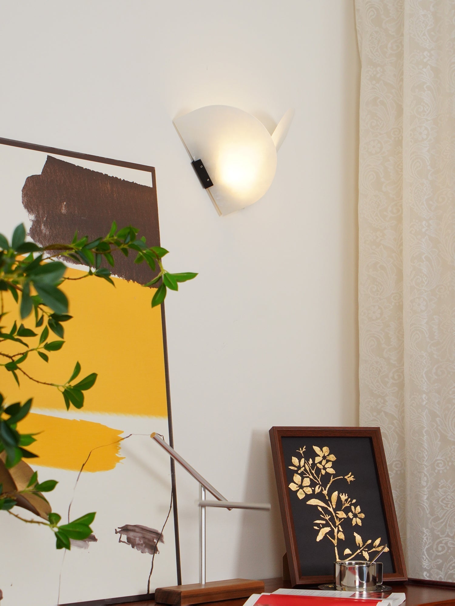 Pase Heart Alabaster Wall Light