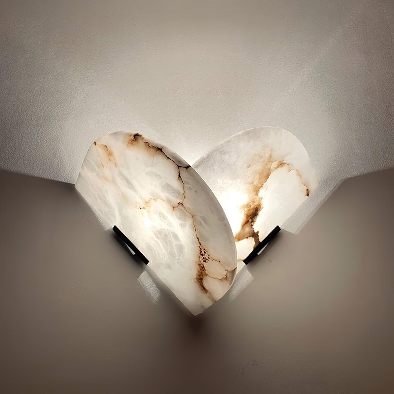 Pase Heart Alabaster Wall Light