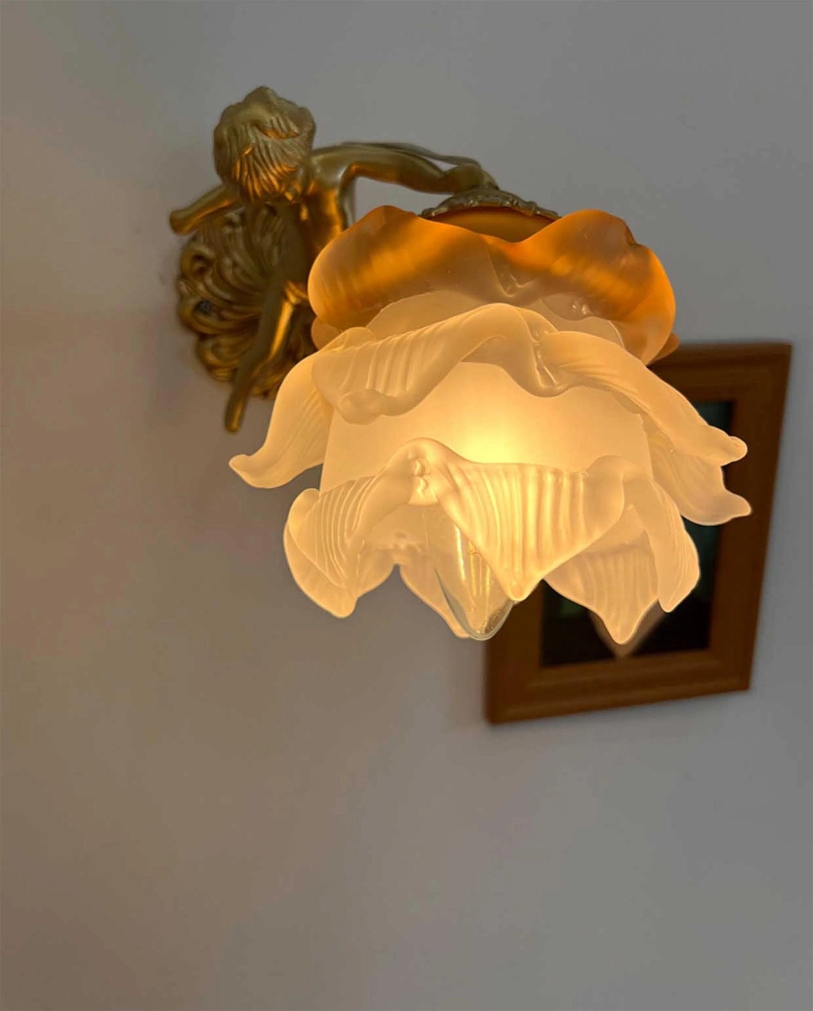 Bex Flying Angel Glass Wall Light