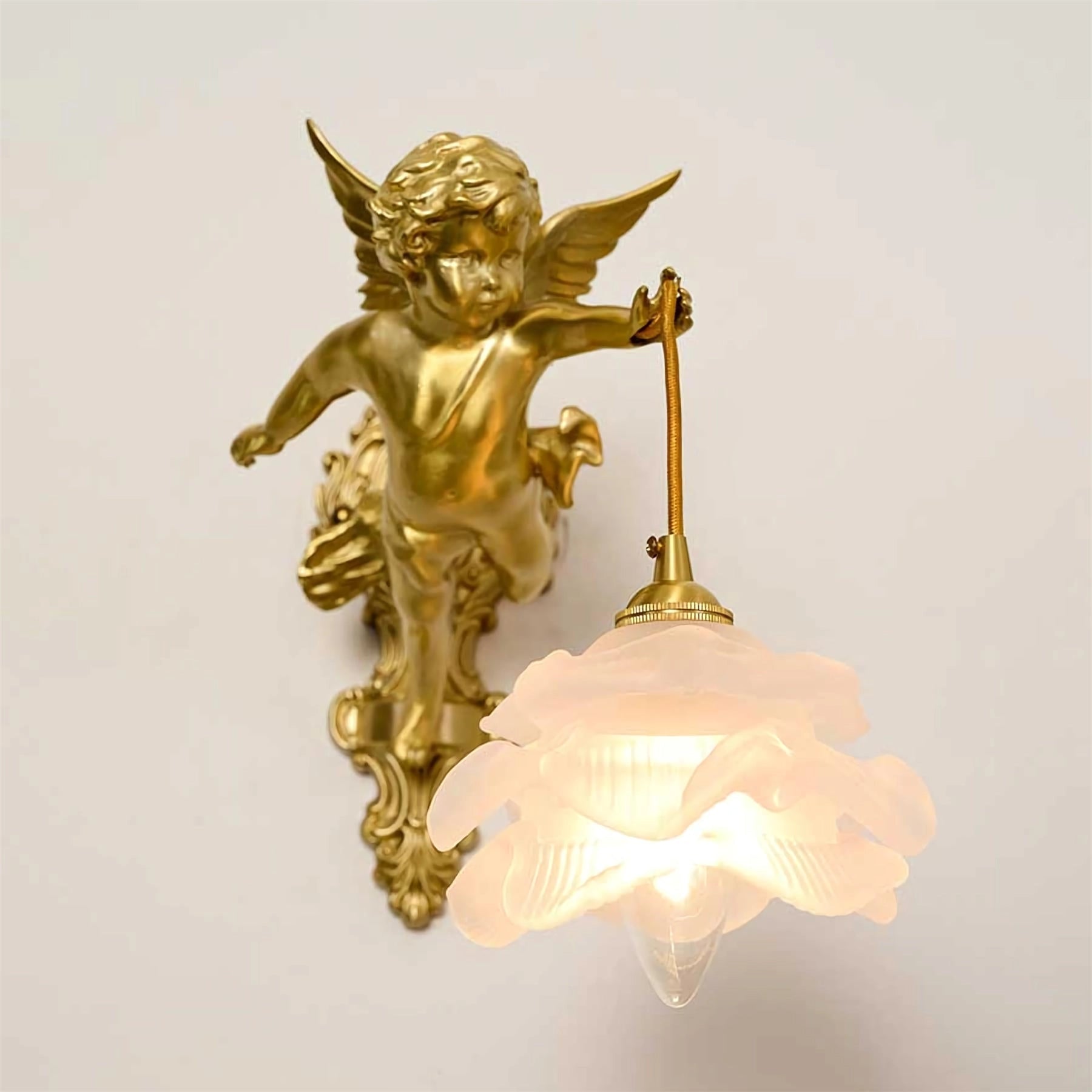 Bex Flying Angel Glass Wall Light