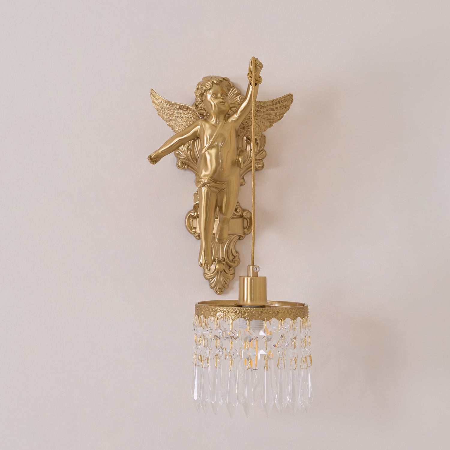 Bex Flying Angel Glass Wall Light