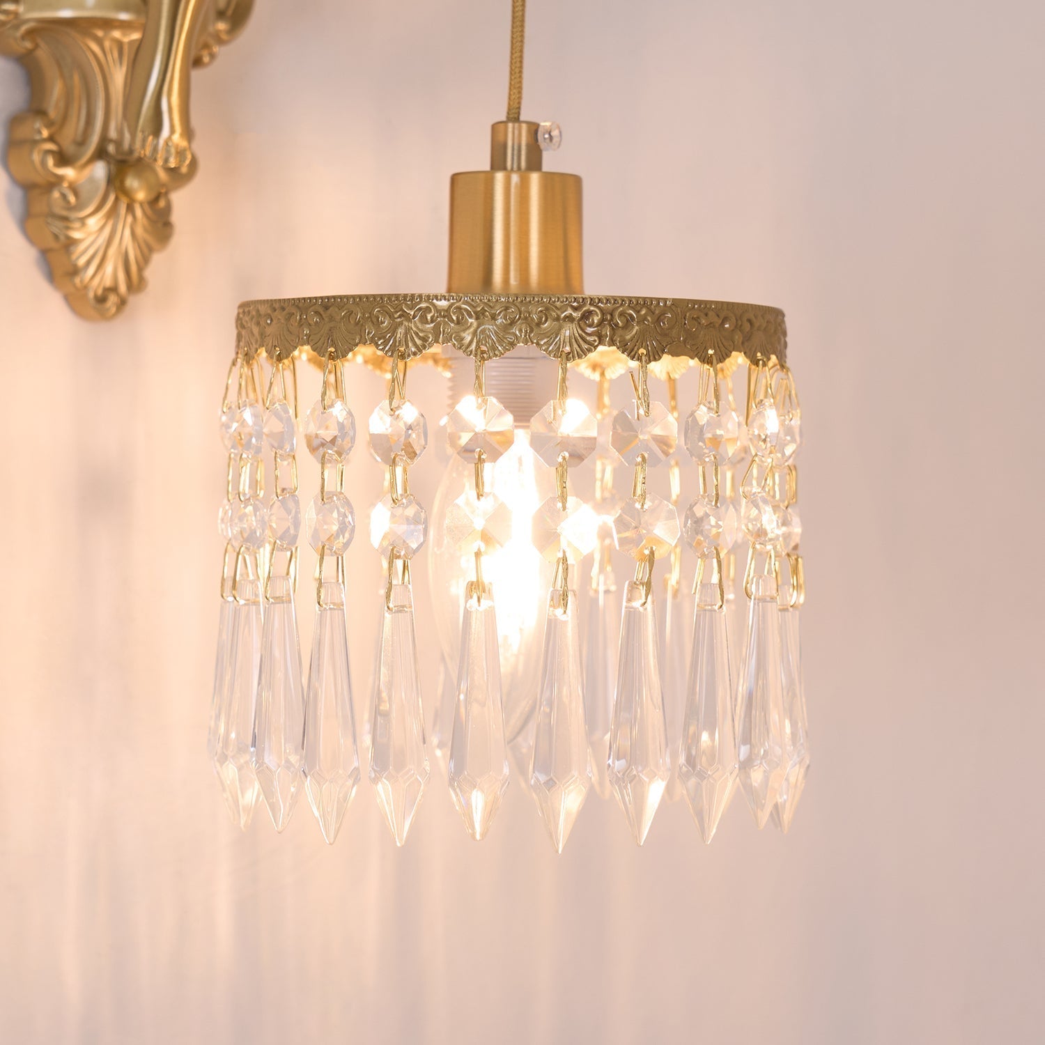 Bex Flying Angel Glass Wall Light